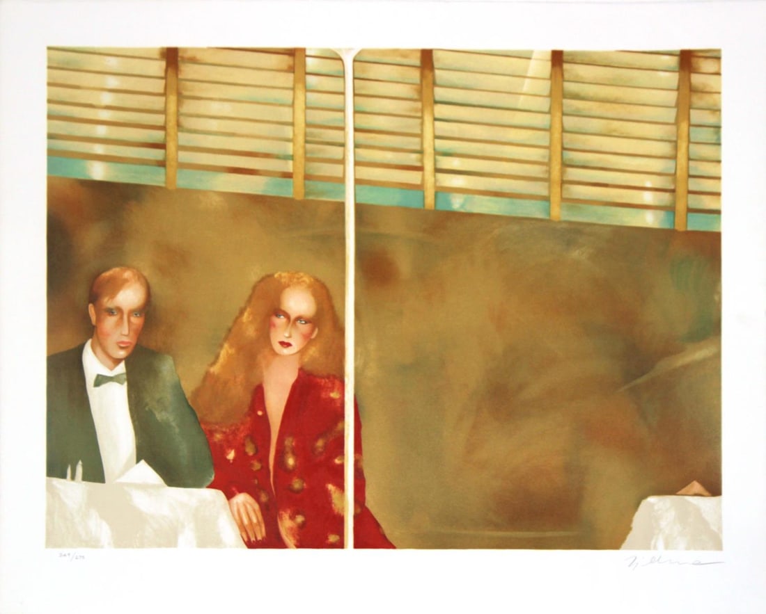 Joanna Zjawinska - Windows: Artist: Joanna Zjawinska Title: Windows Year: 1989 Dimensions: 27in. by 34in. Edition: From the limited edition of 275 Medium: Original serigraph on paper <