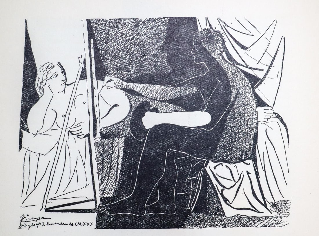 Pablo Picasso - Untitled (After): Artist: Pablo Picasso Title: Untitled Dimensions: 11in. by 9in. Edition: From the rare limited edition Suite: Pablo Picasso by Eugenio D'Ors Medium: Lithograph