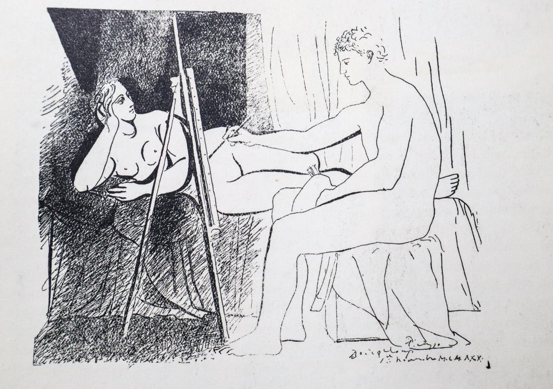 Pablo Picasso - Untitled (After): Artist: Pablo Picasso Title: Untitled Dimensions: 11in. by 9in. Edition: From the rare limited edition Suite: Pablo Picasso by Eugenio D'Ors Medium: Lithograph