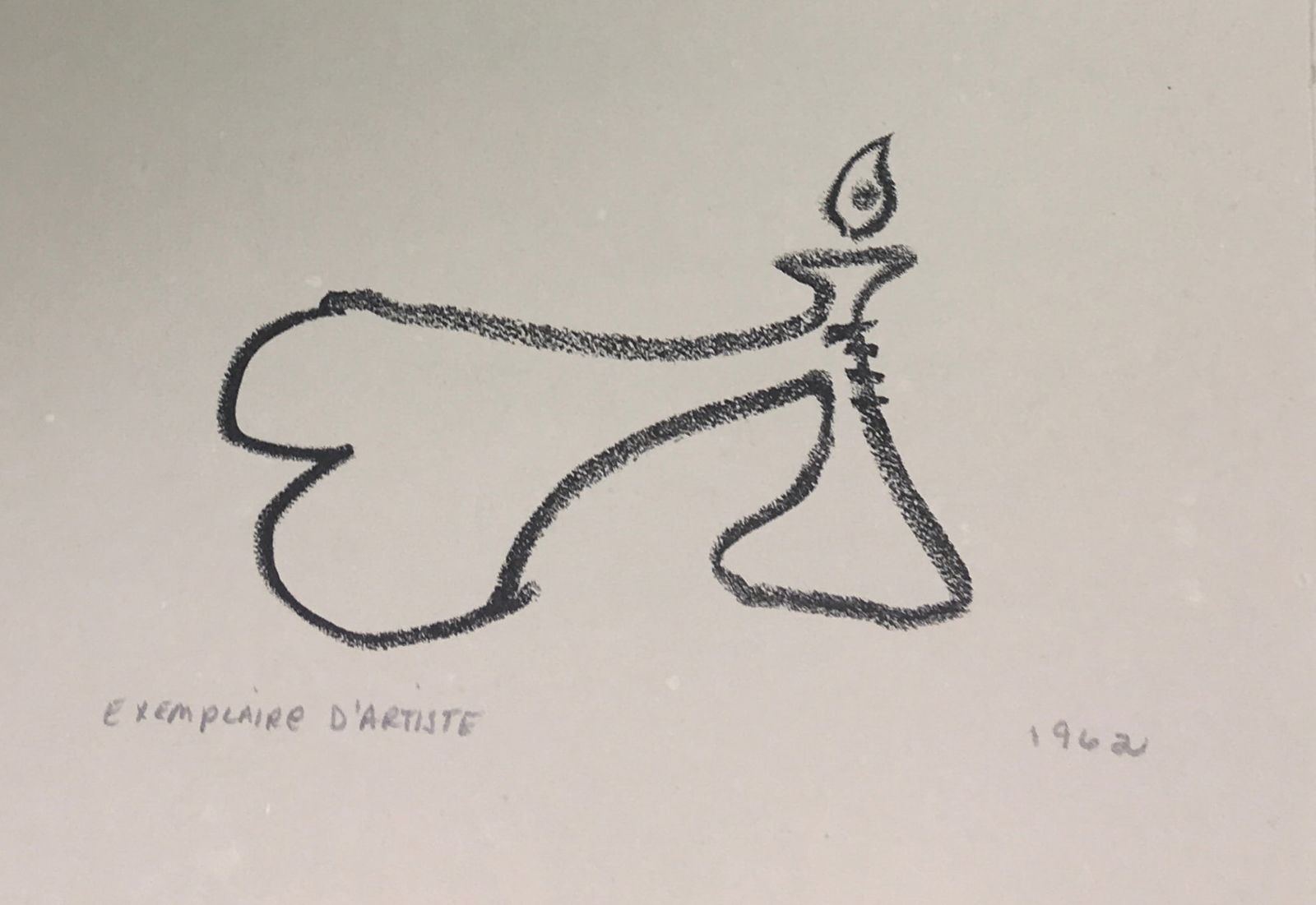 Pablo Picasso - Untitled VIII from "Cocteau, Jean; Picasso de 1916 a 1961": Artist: Pablo PicassoTitle: Untitled VIII from "Cocteau, Jean; Picasso de 1916 a 1961"Year: 1962Dimensions: 5 x 8 in.Edition: An Exemplaire d'artiste seperate from the rare limited editionPublisher: