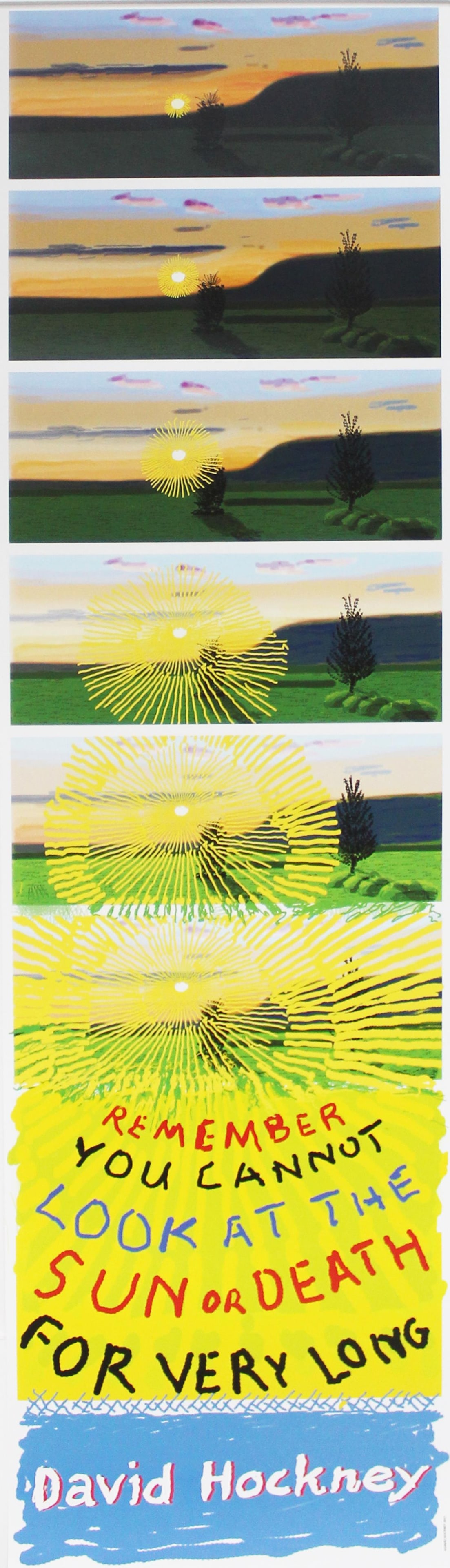 David Hockney - Remember You Cannot Look at the Sun or (1 of 1)