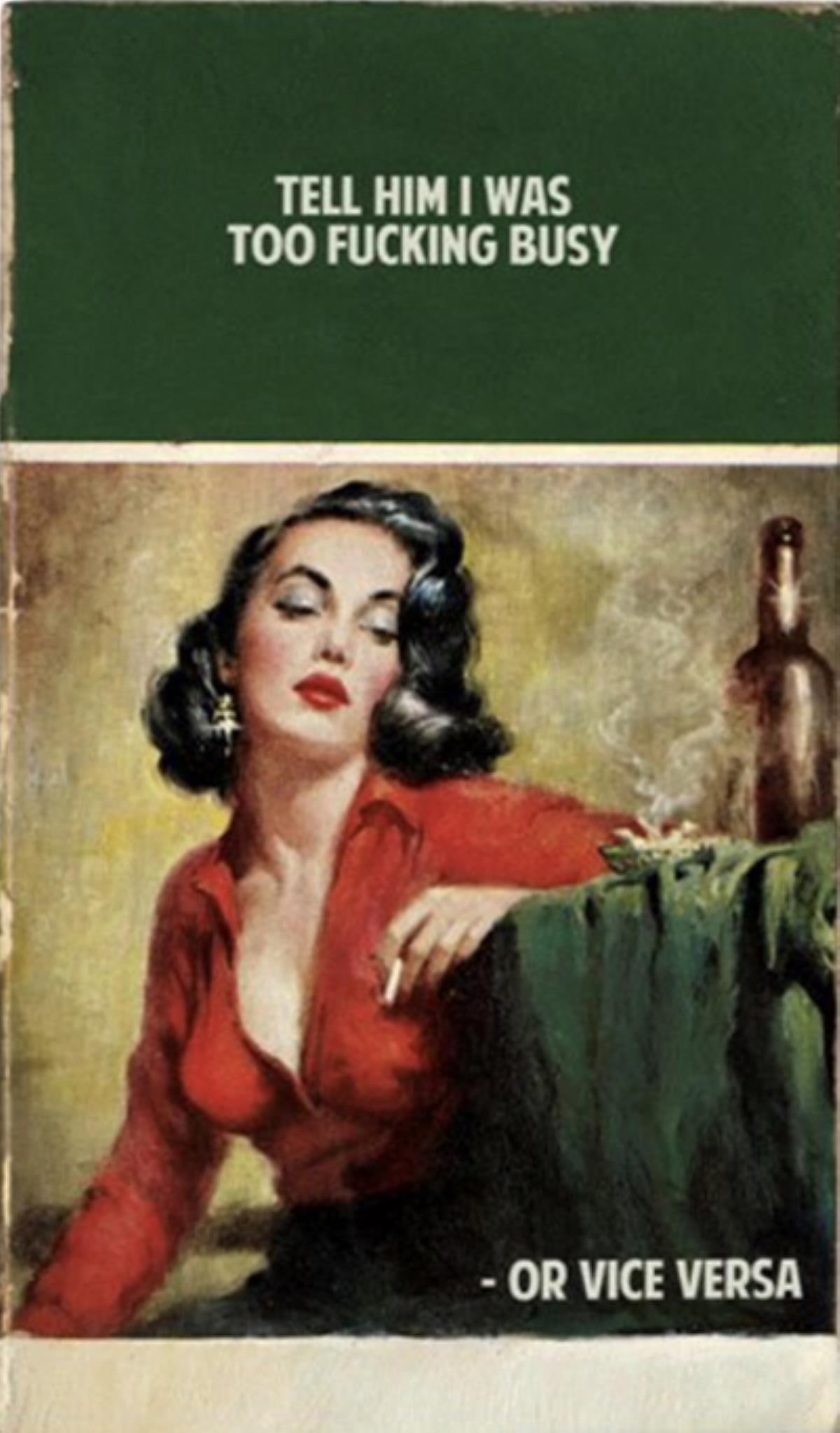 Connor Brothers - Tell Him I Was Too Fucking Busy or Vice Versa (After): Artist: Connor BrothersTitle: Tell Him I Was Too Fucking Busy or Vice VersaYear: 2021Dimensions: 48in. by 29in.Edition: From the rare limited edition of 150Medium: Giclee print with silkscreen