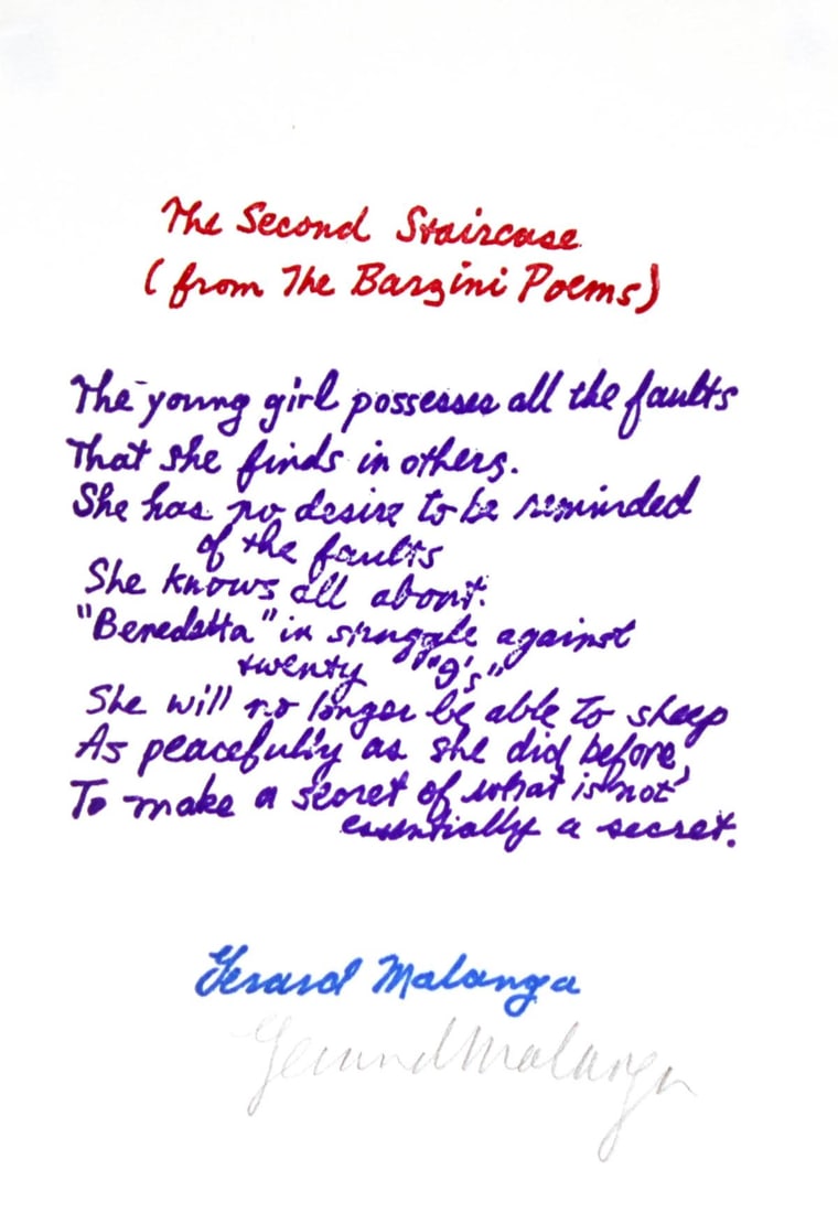 Gerard Malanga - The Second Staircase: Artist: Gerard MalangaTitle: The Second StaircaseYear: 1967Dimensions: 11.4in. by 9in.Edition: 60 from the limited edition of 225Publisher: Indianakatz New YorkSuite: Stamped IndeliblyMedium: