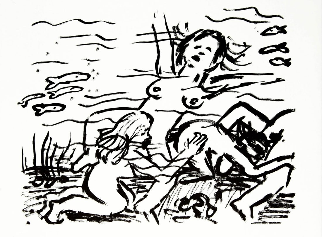 Keith Haring and Brion Gysin - Fault Lines: Artist: Keith Haring and Brion Gysin Title: Fault Lines Year: 1986 Dimensions: 8.7in. by 11.2in. Edition: From the rare limited edition of 200 Publisher: Editio