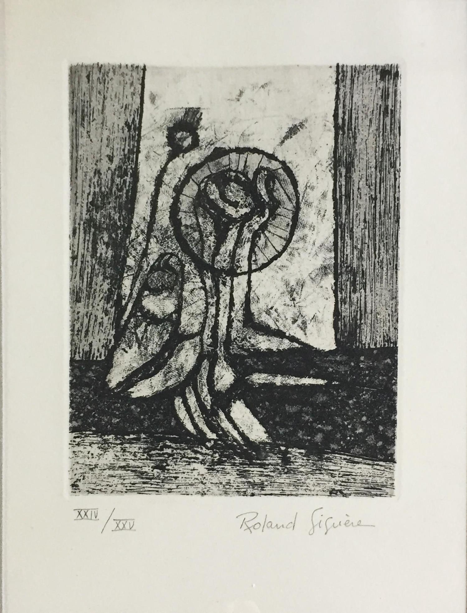 Roland Giguere - Untitled X: Artist: Roland Giguere Title: Untitled X Year: 1962 Dimensions: 7 1/4in. by 10in. Edition: From the Rare Limited Edition of XXV Publisher: Galleria Schwarz Mila