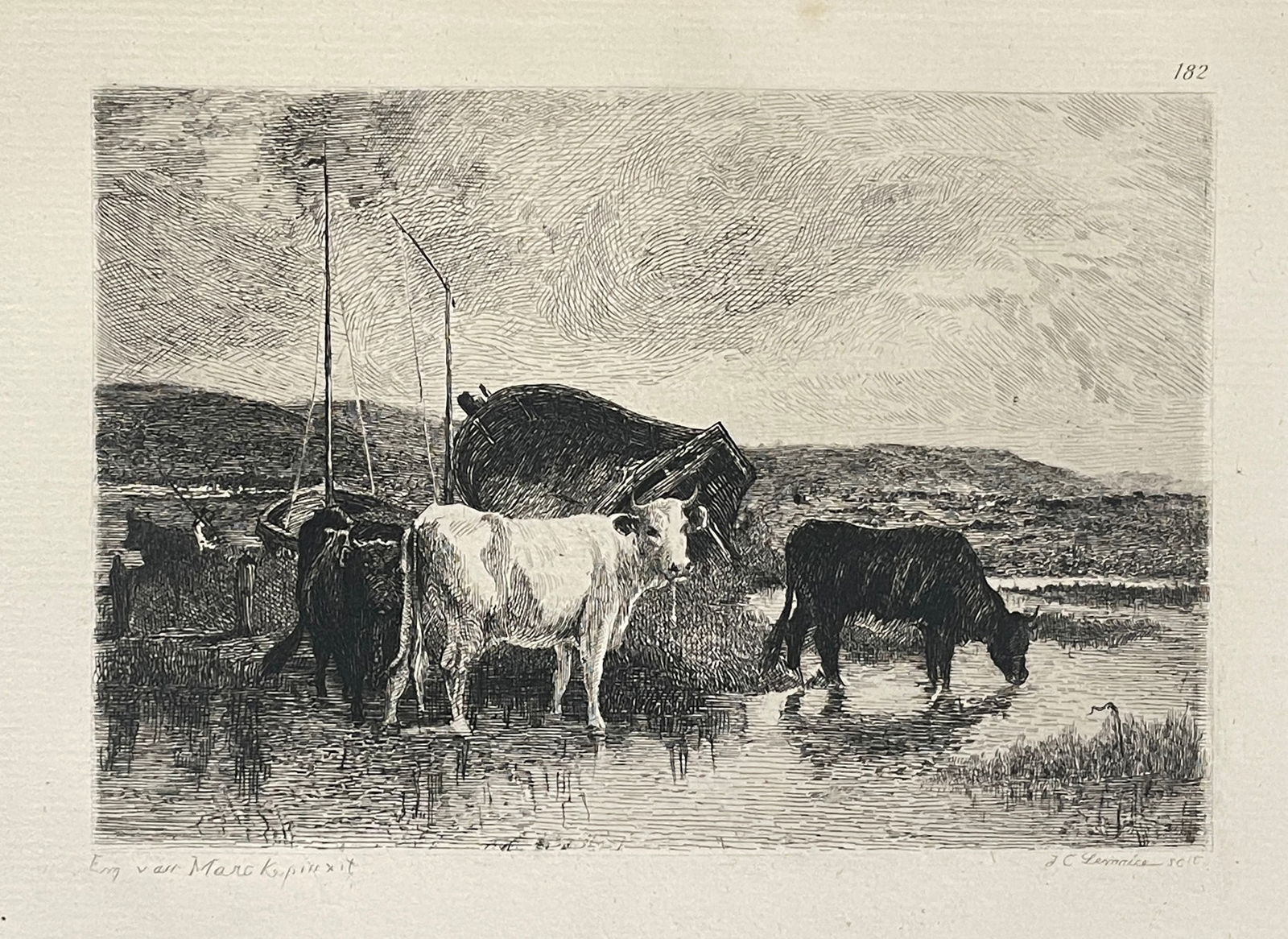 Emile Van Marcke - Vaches A L Abreuvoir (1 of 1)
