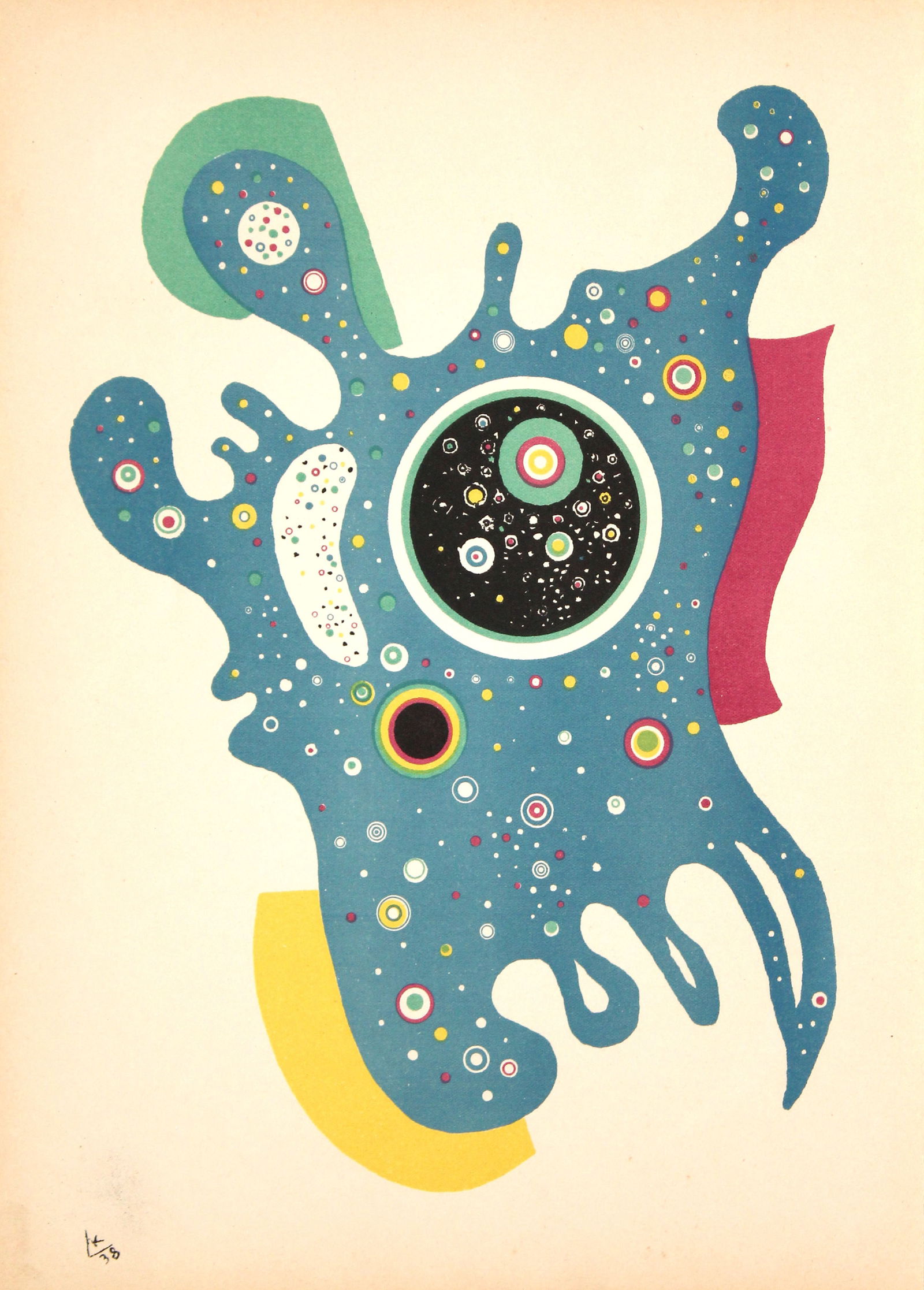 Wassily Kandinsky - Stars: Artist: Wassily Kandinsky Title: Stars Year: 1938 Dimensions: 10 1/4 x 14 in. Edition: From the rare limited edition Publisher: Atelier Mourlot Suite