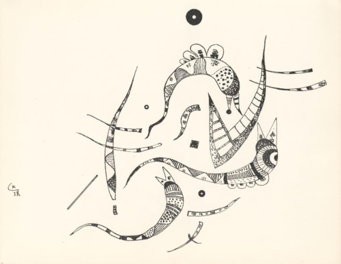 Wassily Kandinsky - Untitled: Artist: Wassily Kandinsky Title: Untitled Year: 1957 Dimensions: 12.5in. by 9.75in. Edition: From the rare limited edition Suite: XXe Siecle Medium:<