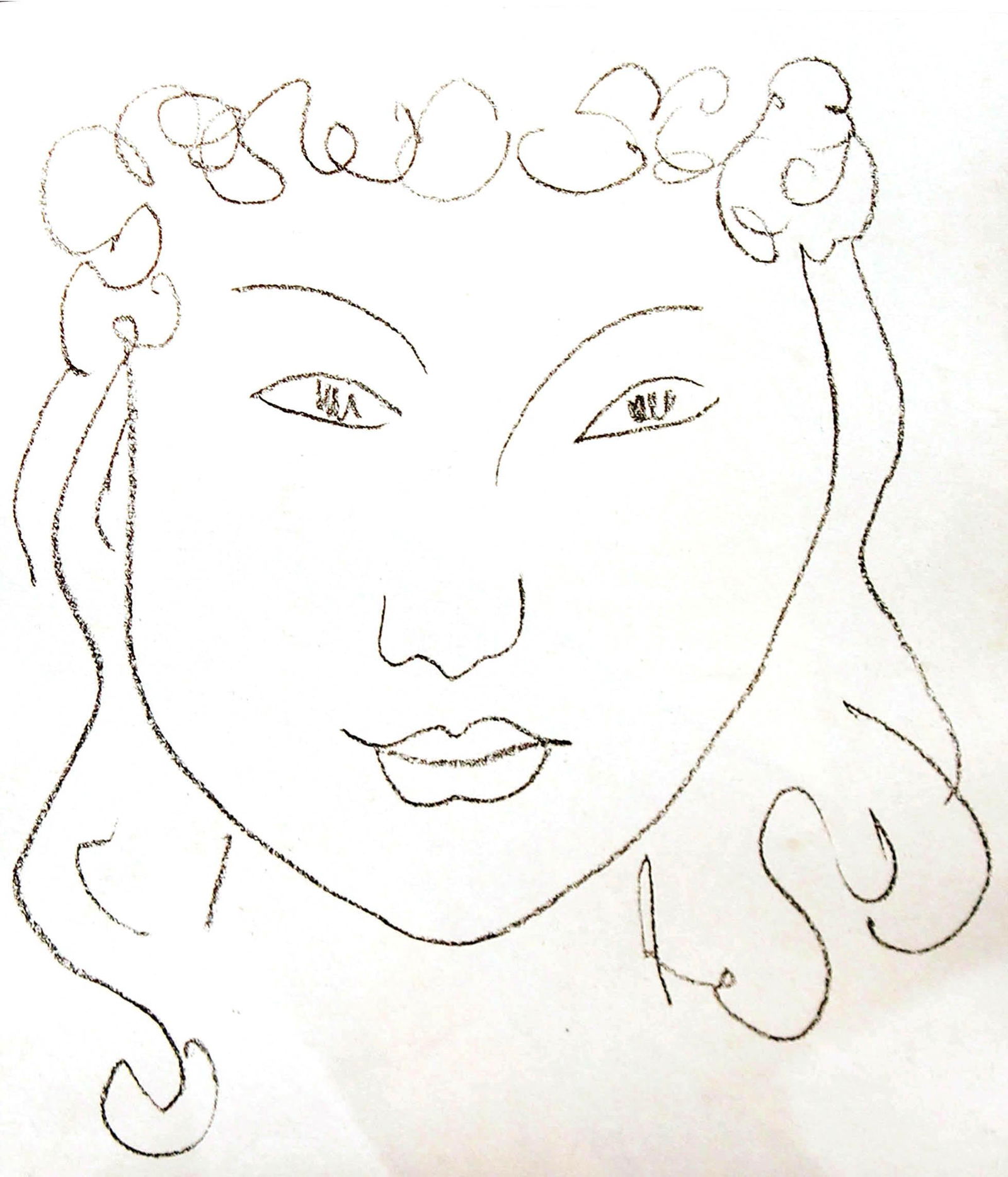 Henri Matisse - Pierre A Feu: Artist: Henri MatisseTitle: Pierre A FeuYear: 1947Dimensions: 8in. by 9.5in.Edition: From the rare limited edition of 950Suite: Les Miroirs profondsMedium: Lithograph on BFK Rives wove