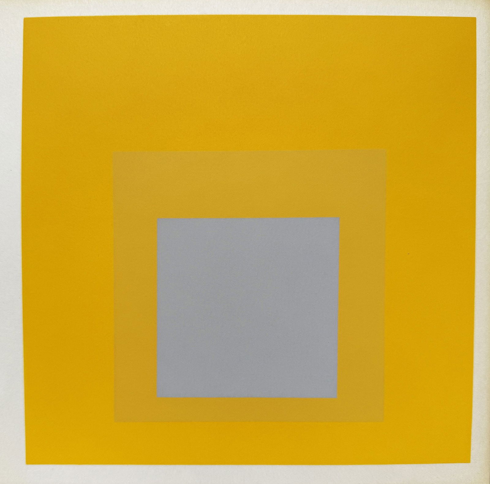 Josef Albers - Untitled from "Josef Albers im Landesmuseum Munster": Artist: Josef AlbersTitle: Untitled from ""Josef Albers im Landesmuseum Munster""Year: 1977Dimensions: 8 7/8 x 9 1/8 in.Edition: From the Rare Limited EditionPublisher: Landesmuseum MunsterMedium: