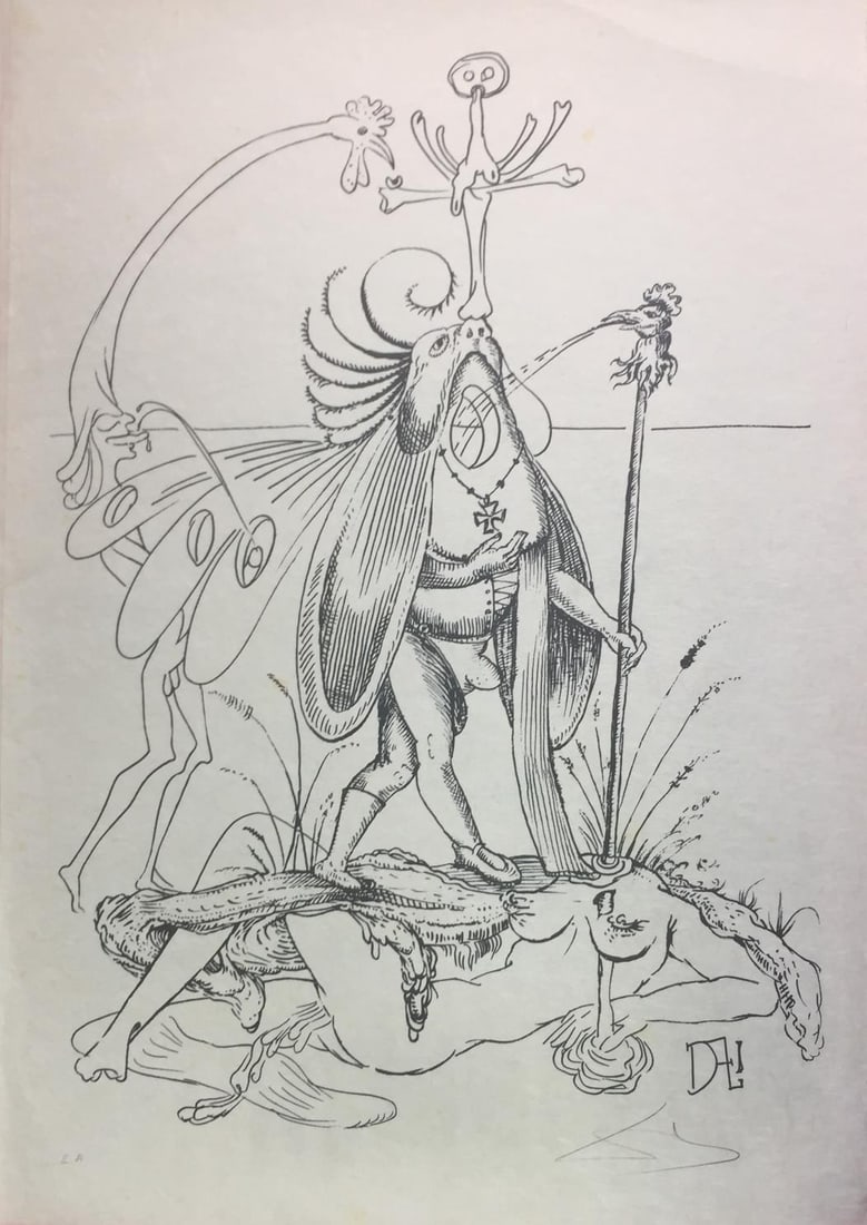 Salvador Dali - Pantagruel I: Artist: Salvador Dali Title: Pantagruel I Year: 1973 Dimensions: 30in. by 21in. Edition: Numbered from the Rare Limited Edition of 50 Publisher: Carpentier