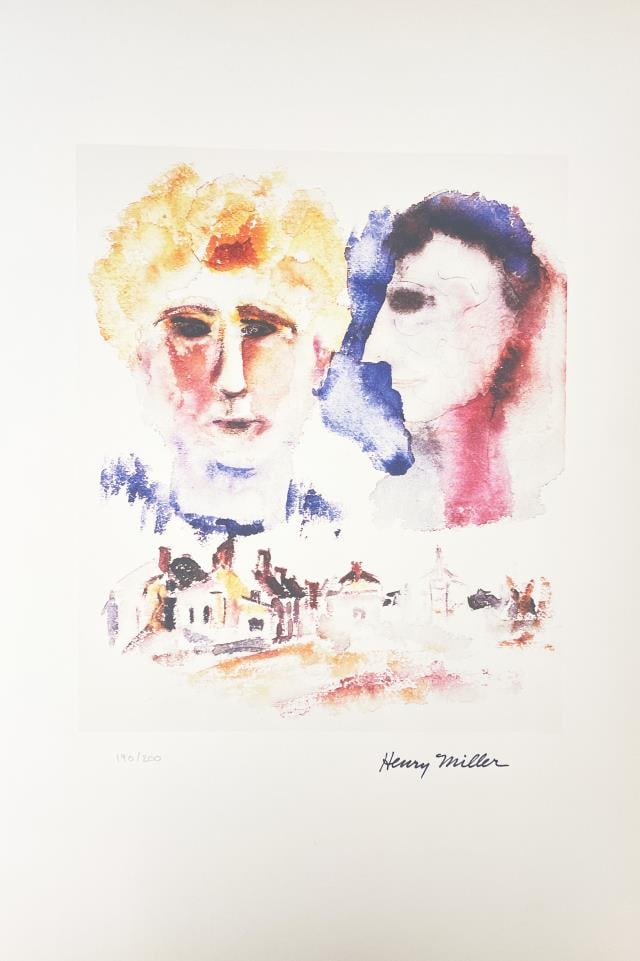 Henry Miller - Lovers Dreaming: Artist: Henry Miller Title: Lovers Dreaming Year: c. 1891-1980 Dimensions: 22 1/4in. by 15in. Edition: Numbered from the rare limited of edition of 200 Medium: