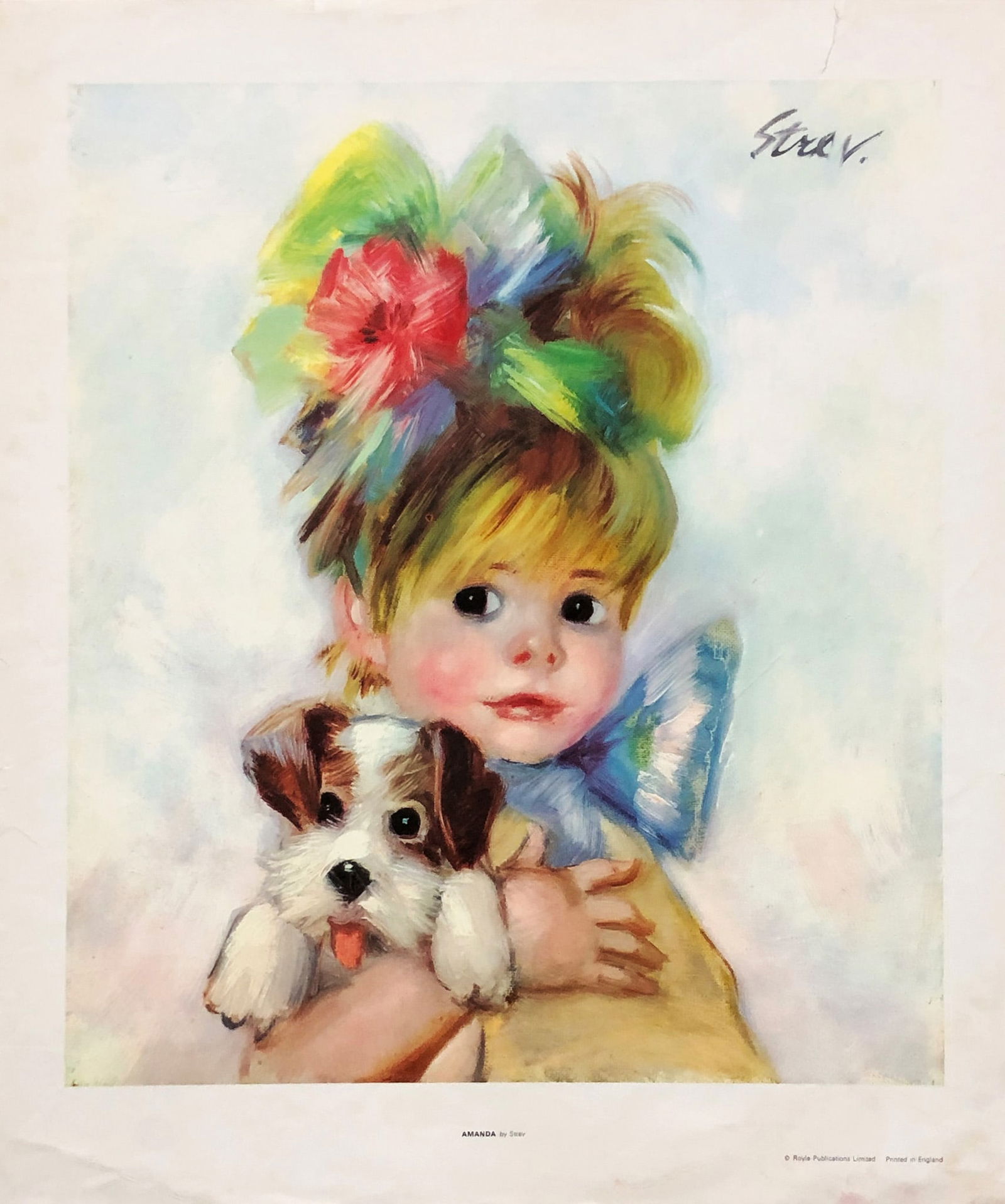 John Strevens - Amanda: Artist: John StrevensTitle: AmandaYear: 1962Dimensions: 17 7/8 x 20 1/2 in.Edition: From the rare limited editionPublisher: W.R.Royle Ltd. EnglandOriginal Offset LithographCondition: