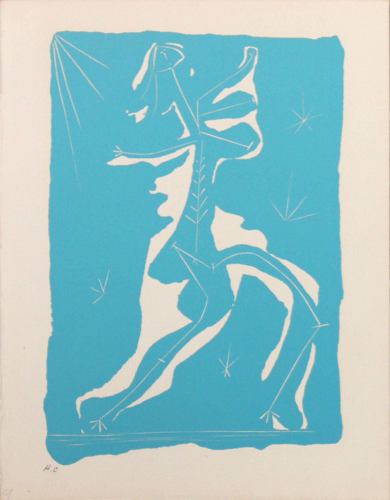 Pablo Picasso - Non Vouloir: Artist: Pablo PicassoTitle: Non VouloirYear: 1942Dimensions: 7 1/2 x 5 1/2 in.Edition: From the rare limited H.C. editionPublisher: Editions Jeanne Bucher; ParisSuite: Non VouloirMedium: Original