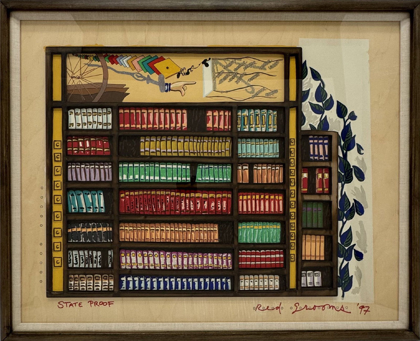 Red Grooms - Katherine, Marcel and the Bride: Artist: Red GroomsTitle: Katherine, Marcel and the BrideYear: 1997Dimensions: 22 1/2 x 28 1/4 in.Edition: from the state proof edition, aside from the limited edition Medium: Screenprint in colors on