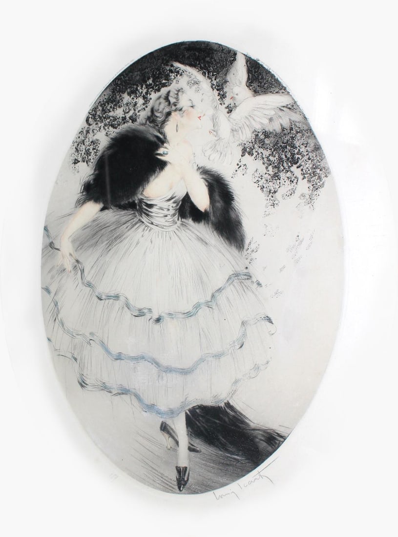 Louis Icart - Love Birds (1 of 1)