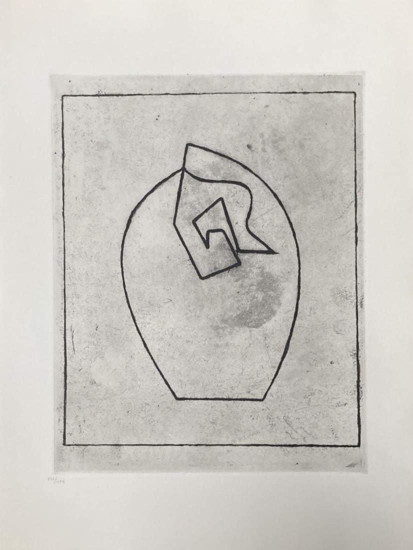Jean Arp - Untitled VIII: Artist: Jean ArpTitle: Untitled VIIIYear: 1960Dimensions: 15in. by 11in.Edition: From the rare limited edition of 499Publisher: La Rose Des VentsMedium: Original Etching on Rives PaperCondition: