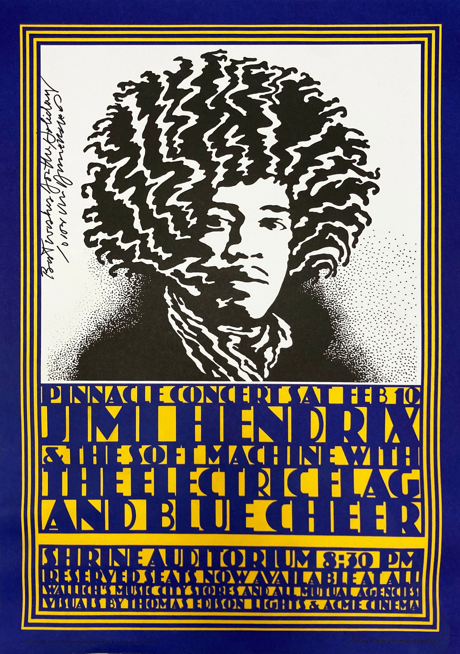 John Van Hamersveld - Jimi Hendrix Gig Poster (1 of 1)