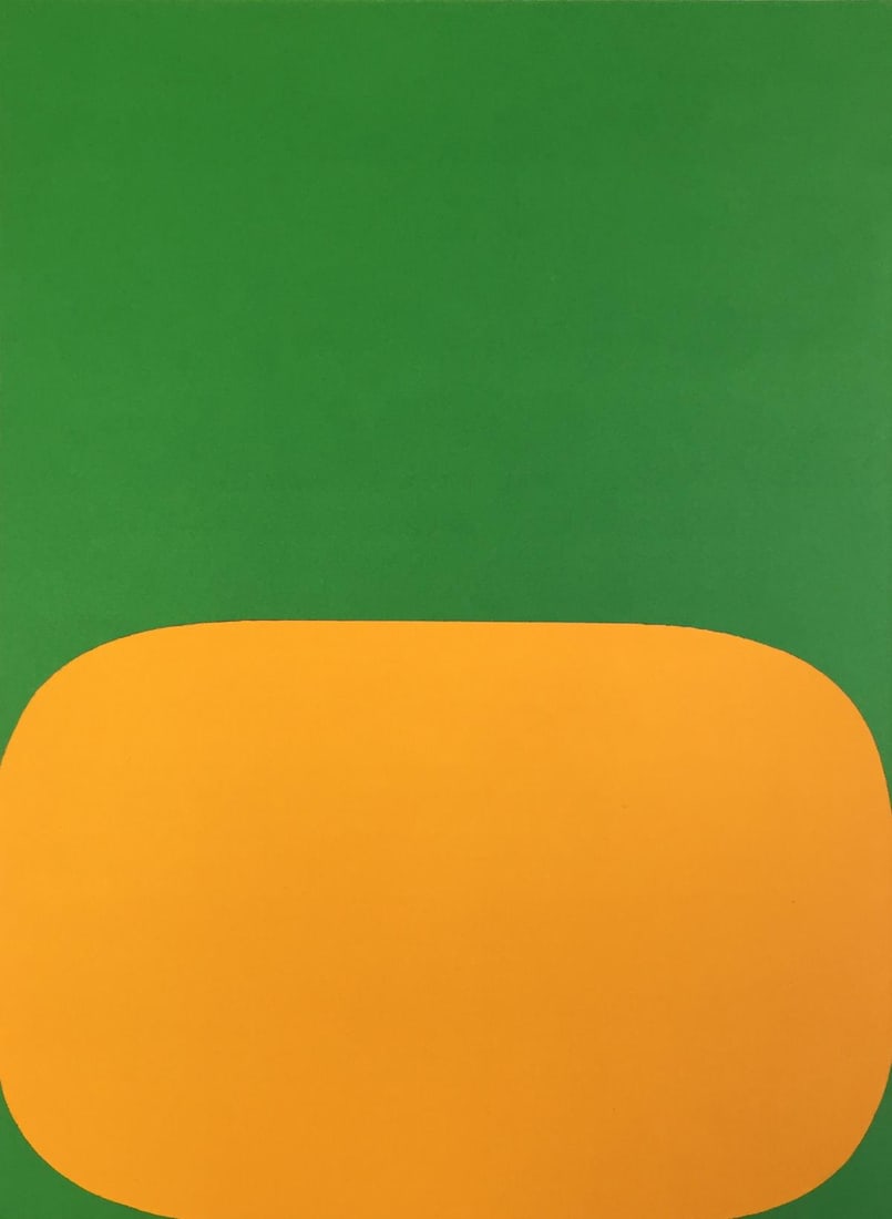 Ellsworth Kelly - Orange Green: Artist: Ellsworth Kelly Title: Orange Green Year: 1964 Dimensions: 11in. by 15in. Edition: From the Rare Limited Edition Publisher: Maeght Paris Suit
