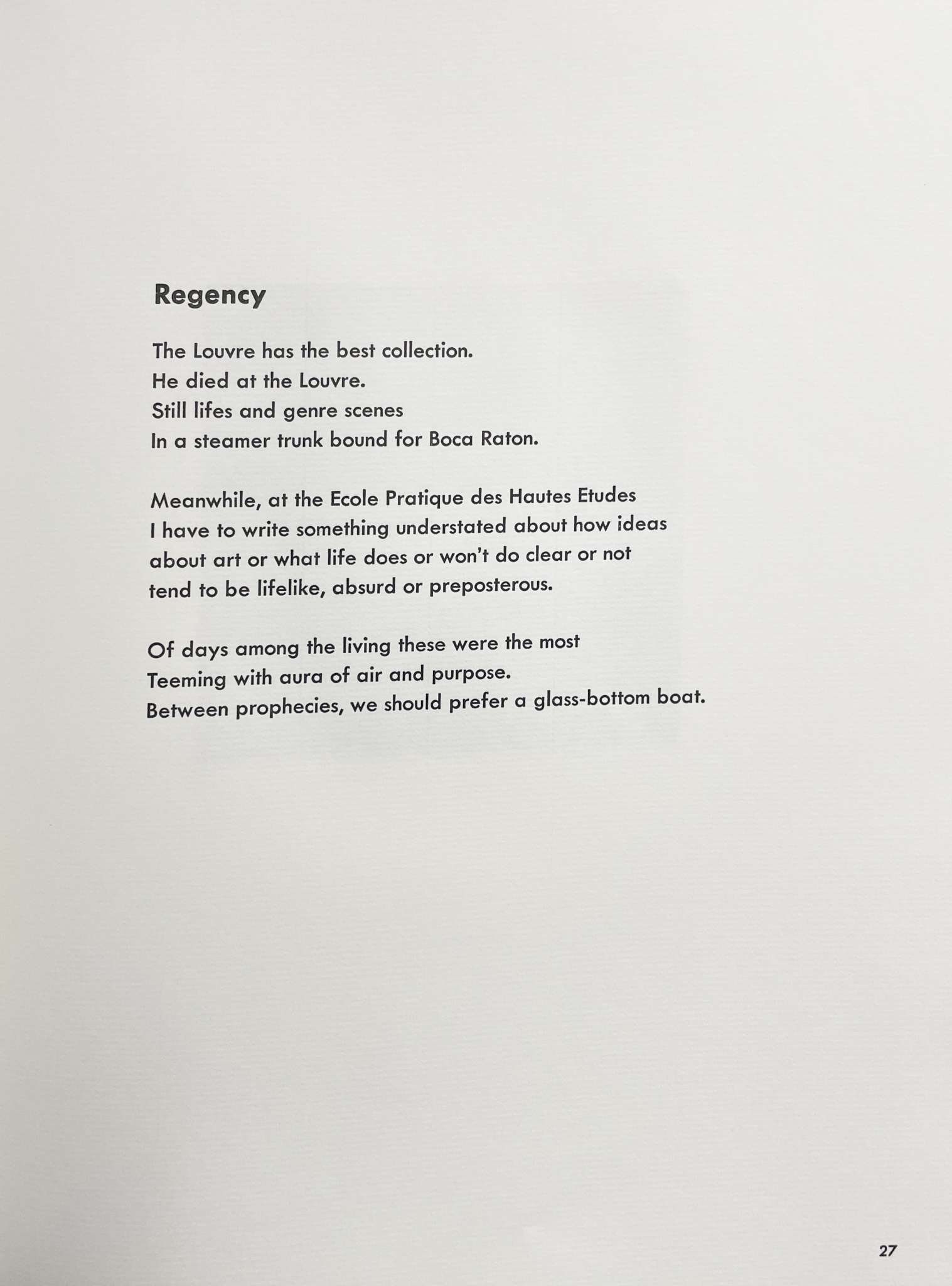 Alex Katz - Regency - 2