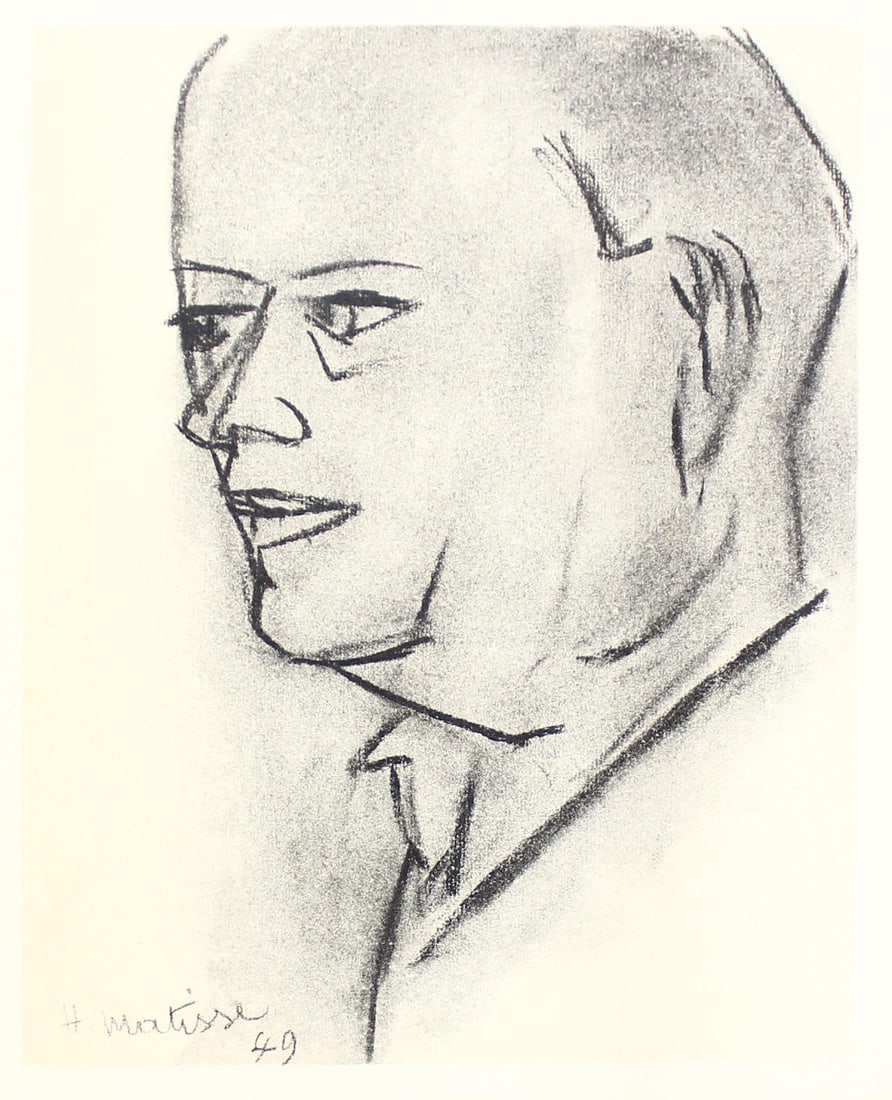 Henri Matisse (After) - Portrait 12 (Double Sided Single Sheet) - 2