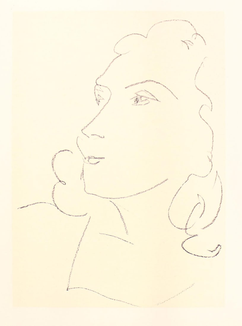 Henri Matisse (After) - Portrait 11 (Double Sided Single Sheet) - 2