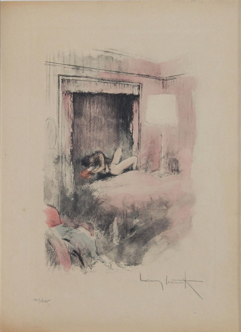 Louis Icart - Untitled from "Destine de Femme": Artist: Louis IcartTitle: Untitled from "Destine de Femme"Year: 1945Dimensions: 9.75in. by 12.75in.Edition: From the rare limited edition of 295Publisher: Editions Egix ParisSuite: Destin de