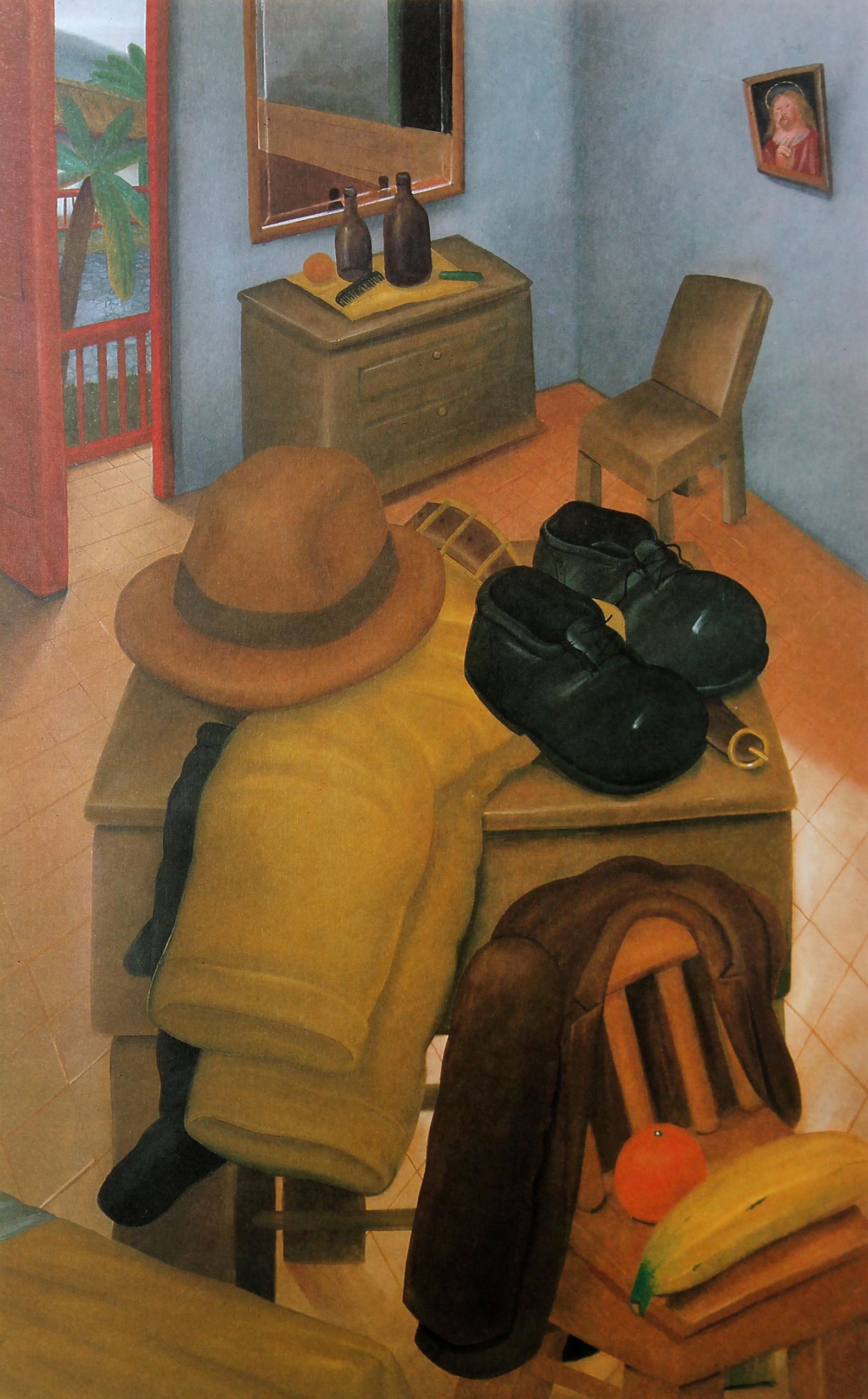 Fernando Botero (after) - The Bedroom: Artist: Fernando Botero (after)Title: The BedroomYear: 1983Dimensions: 16in. by 12in.Edition: From the limited edition of 200Publisher: Harry N. Abrams Inc. New YorkSuite: Fernando Botero Sequence by