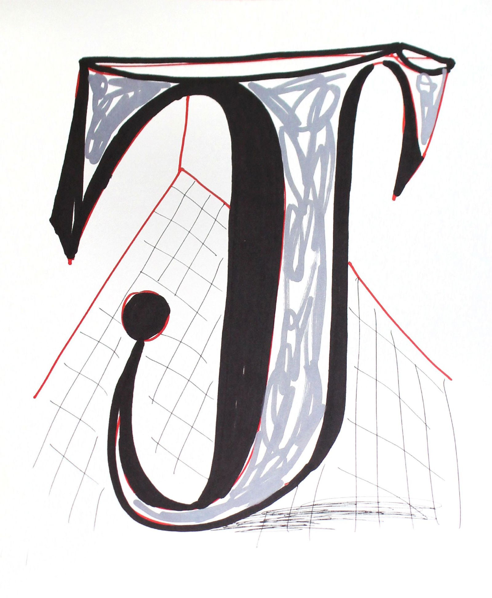David Hockney - Letter J from "Hockney (1 of 2)