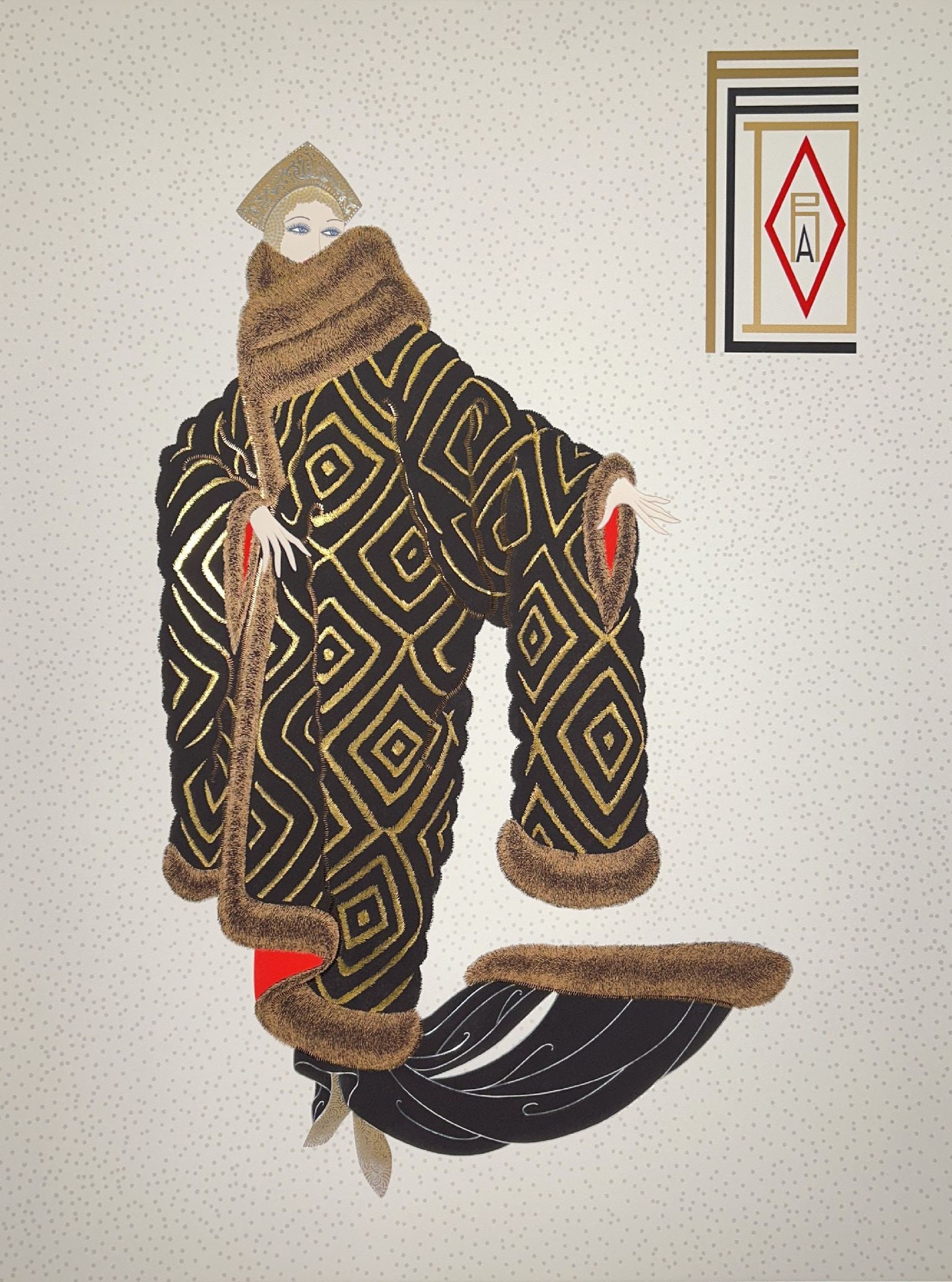 Erte - Fedora Fur - 2