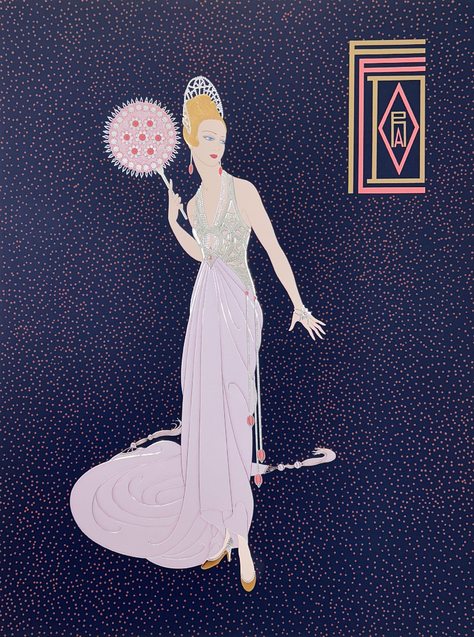 Erte - Fedora Fan - 2