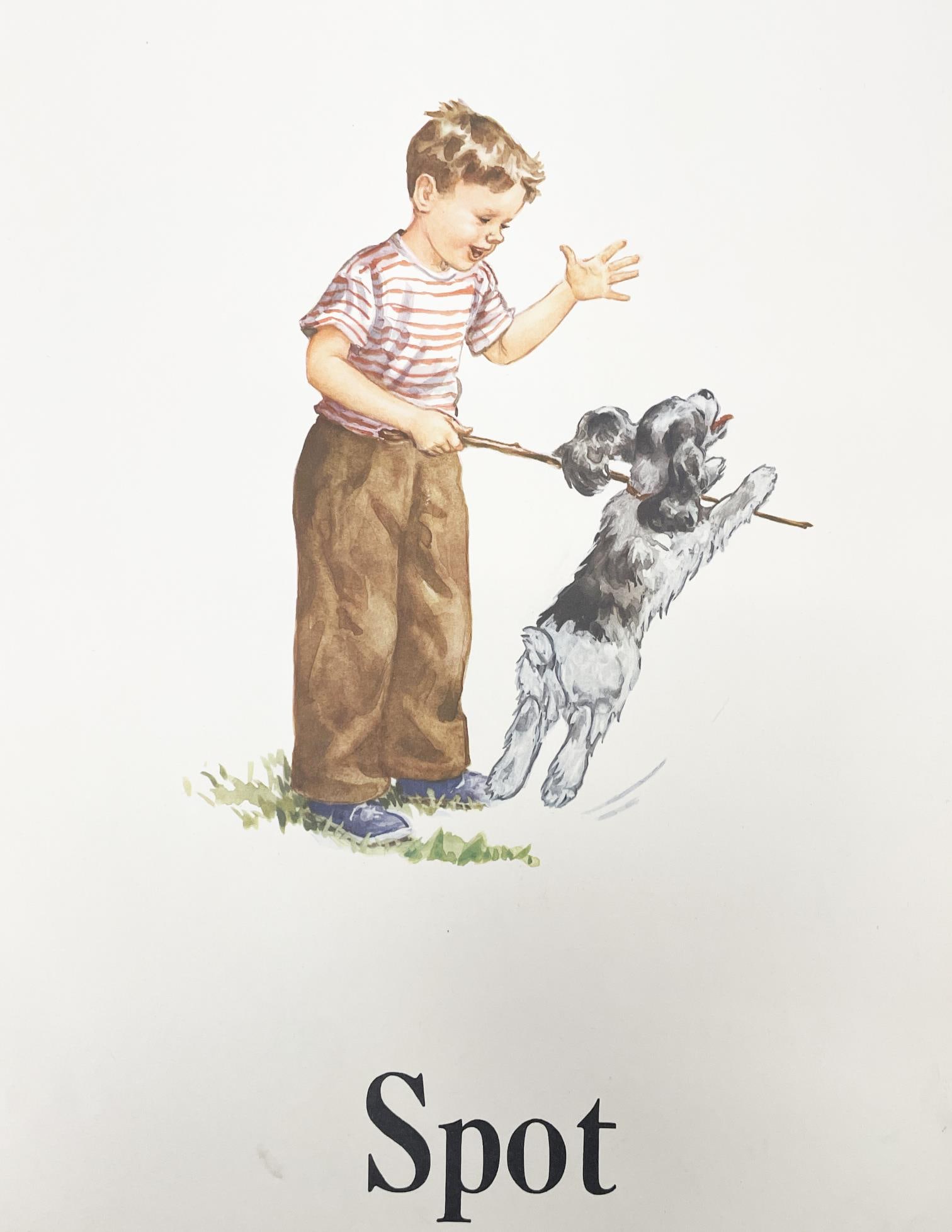 Eleanor Campbell & Keith Ward - Spot: Artist: Eleanor Campbell & Keith Ward Title: Spot Year: c. 1950s Dimensions: 22in. by 16in. Edition: From the rare limited edition Publisher: Scott Foresman