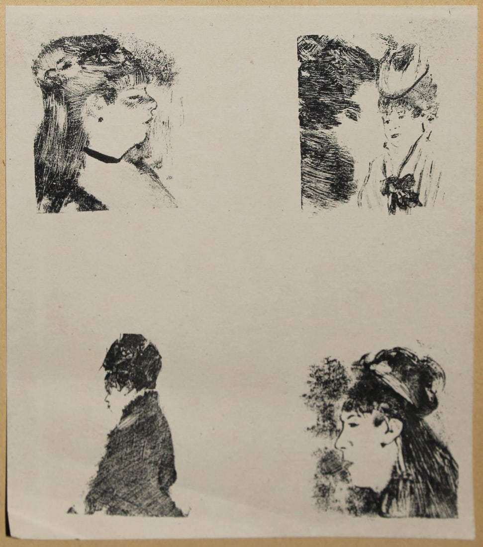 Edgar Degas - Tetes de Femmes: Artist: Edgar DegasTitle: Tetes de FemmesYear: 1919Dimensions: 6.5in. by 7.5in.Edition: 40 from the rare limited edition of 60 Publisher: Imprimerie J. Langlois in Faubourg St-Martin ParisCondition:
