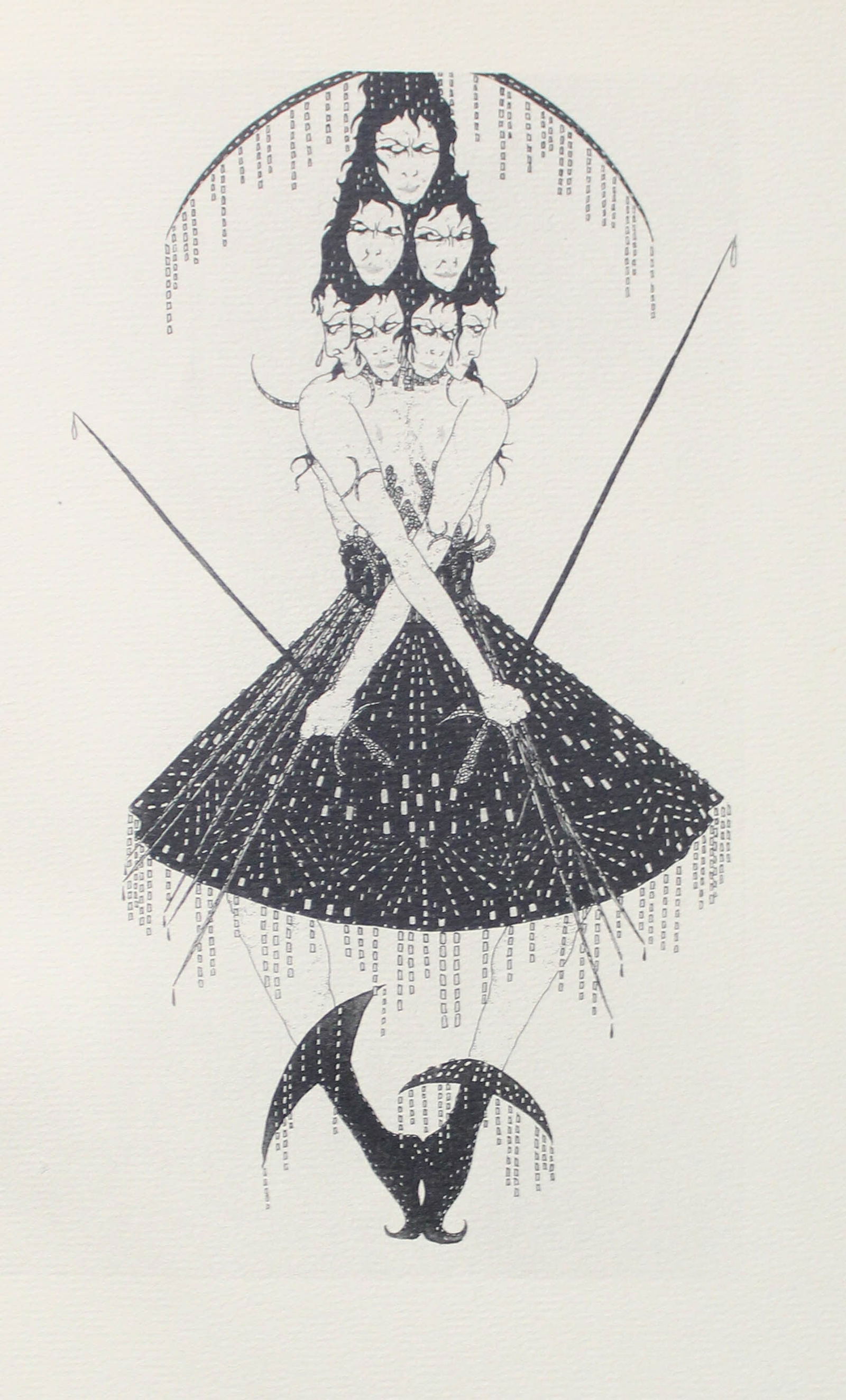 Alastair - Demon from the Temptation of St Anthony: Artist: AlastairTitle: Demon from the Temptation of St AnthonyYear: 1925Dimensions: 12 3/4 x 9 7/8 in.Edition: From the Rare Limited Edition of 975Publisher: Alfred A Knopf, New YorkSuite: Fifty