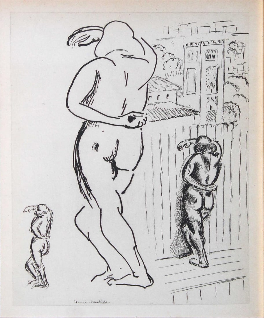 Henri Matisse (After) - Untitled from "Cinquante: Artist: Henri Matisse (After)Title: Untitled from "Cinquante Dessins"Year: 1920Dimensions: 11in. by 8.5in.Edition: From the rare limited editionPublisher: Victor Jacquemin: ParisSuite: Cinquante