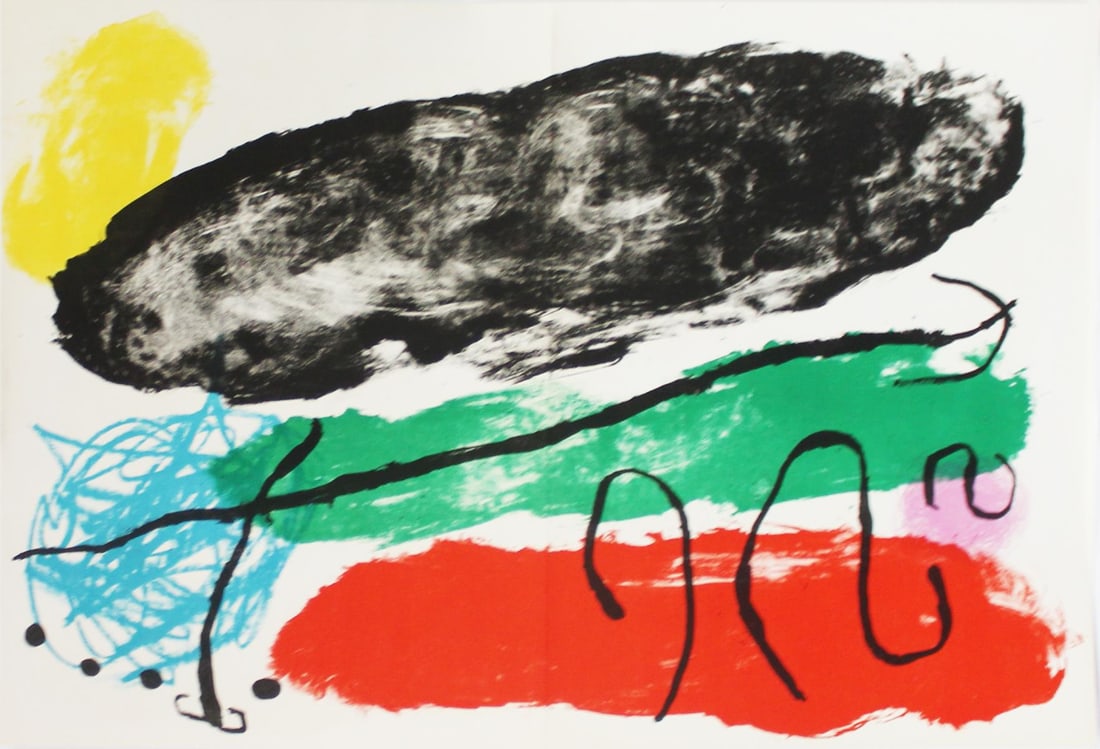 Joan Miro - L'astre Patagon: Artist: Joan Miro Title: L'astre Patagon Year: 1960 Dimensions: 15in. by 22in. Edition: Fromt he rare limited edition Publisher: Maeght Paris Suite:<