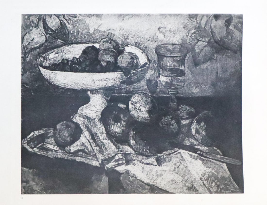 Paul Cezanne (after) - Compotier da fruits: Artist: Paul Cezanne (after) Title: Compotier da fruits Year: 1914 Dimensions: 9.75in. by 8in. Edition: From the rare limited edition of 650 Publisher: Ambroise