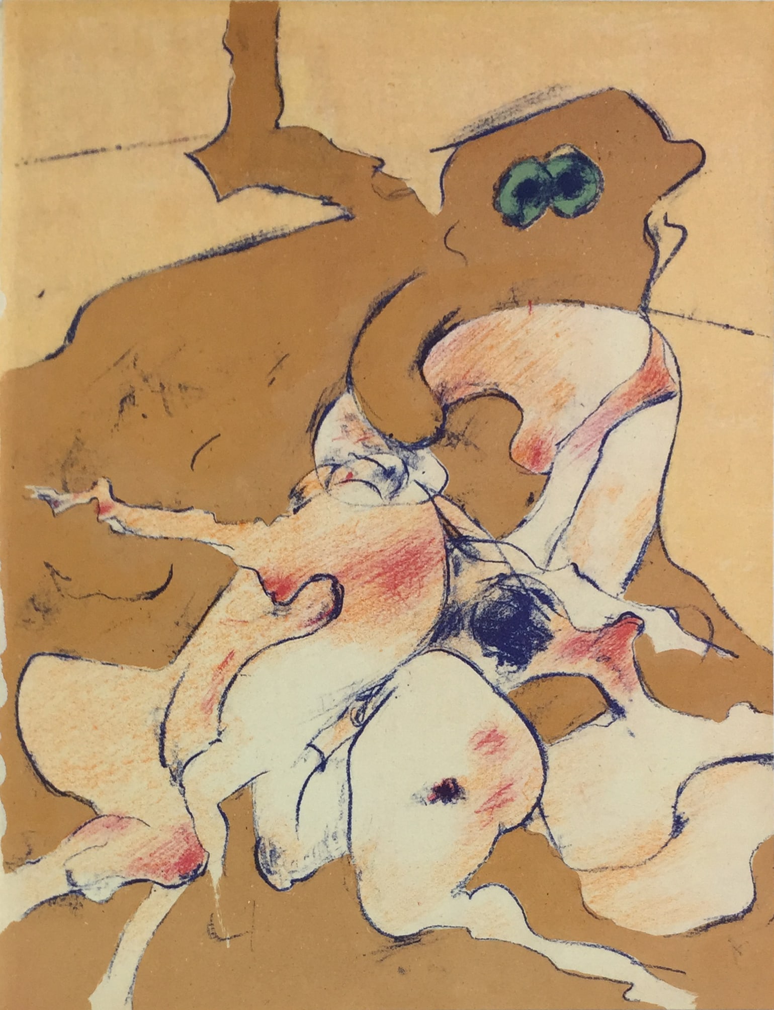 Dorothea Tanning - Untitled: Artist: Dorothea Tanning Title: Untitled Year: 1974 Dimensions: 9 x 12 1/4 in. Edition: From the rare limited edition Suite: XXe Siecle Medium: O