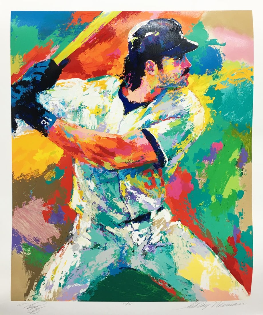 Leroy Neiman - Mike Piazza: Artist: Leroy Neiman Title: Mike Piazza Year: 2000 Dimensions: 37in. by 29 1/2in. Edition: Numbered from the Rare Limited Edition Medium: Original Serigraph in