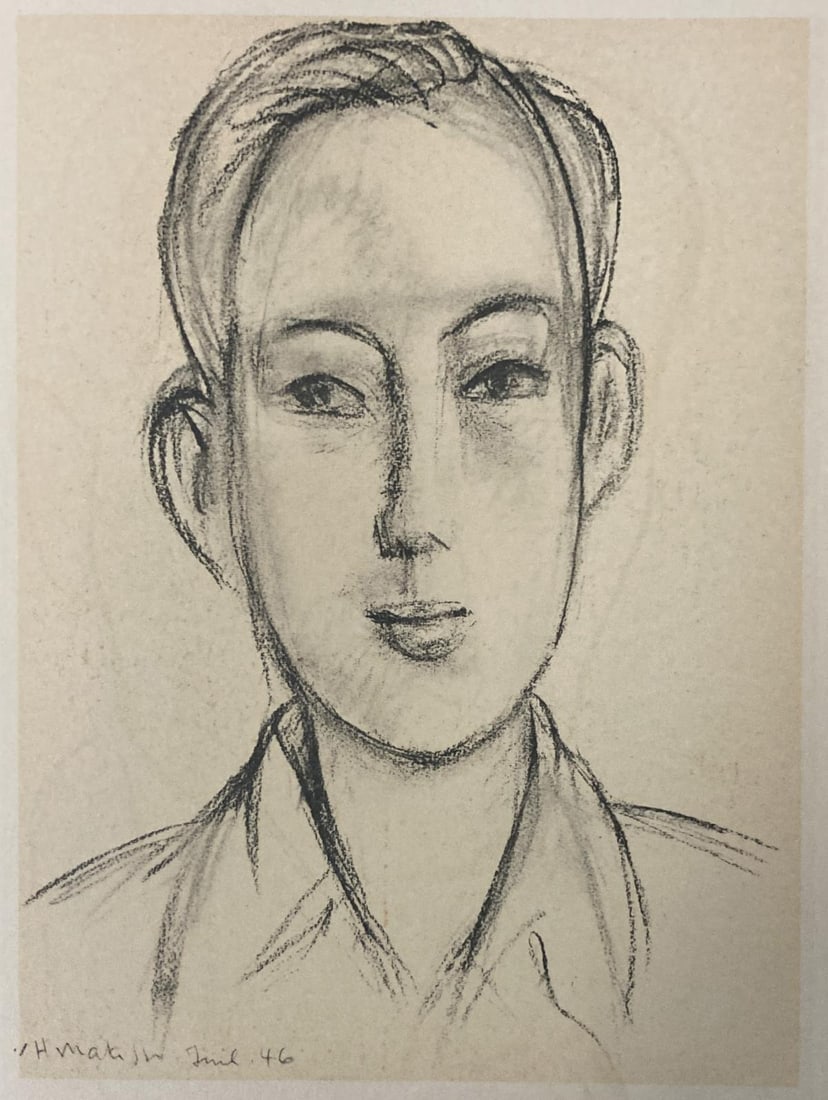 Henri Matisse (After) - Portrait 3: Artist: Henri Matisse (After) Title: Portrait 3 Year: 1954 Dimensions: 7 1/2`in. by 9 7/16in. Edition: From the rare limited edition Publisher: Andre Sauret Edi