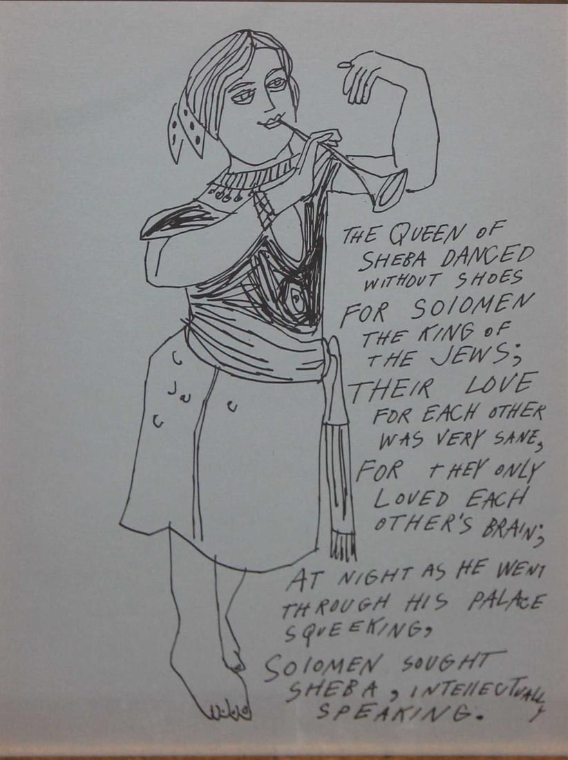 Andy Warhol - Untitled from "Love is a Pink Cake": Artist: Andy Warhol Title: Untitled from "Love is a Pink Cake" Year: 1953 Dimensions: 11in. by 8.5in. Edition: From the rare limited edition Suite: Love is a Pi