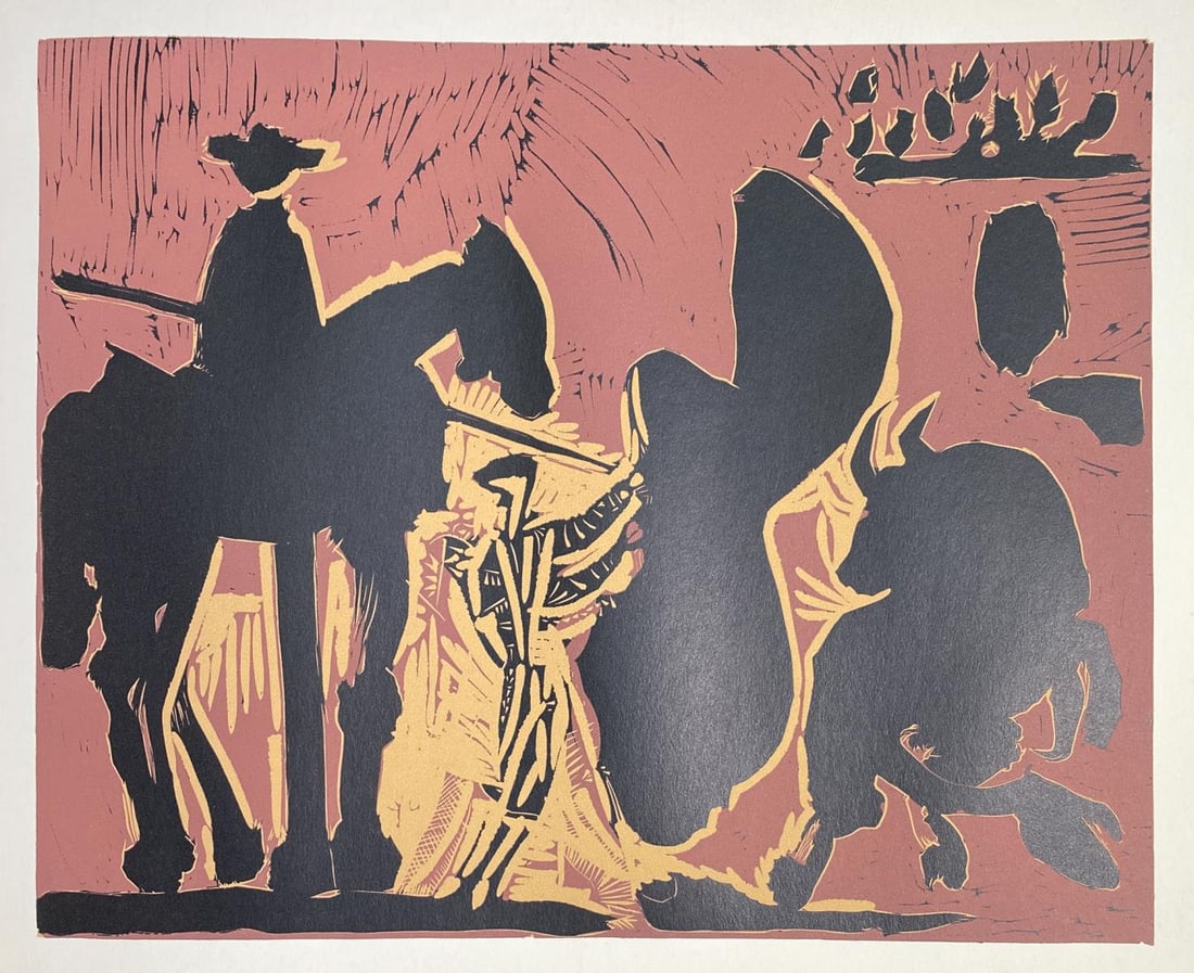 Pablo Picasso - Picador II: Artist: Pablo Picasso Title: Picador II Year: 1962 Dimensions: 12.75in. by 15.5in. Edition: From a rare limited edition Publisher: Verlag Gerd Hatje Stuttgart</