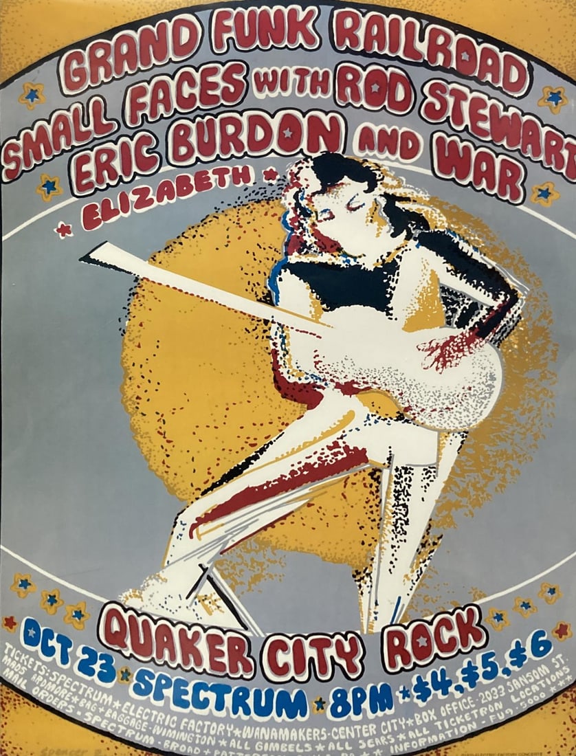 Spencer Z - Grand Funk Railroad Gig Poster: Artist: Spencer Z Title: Grand Funk Railroad Gig Poster Year: 1970 Dimensions: 16in. by 24in. Edition: From the rare limited edition Medium: Serigraph <