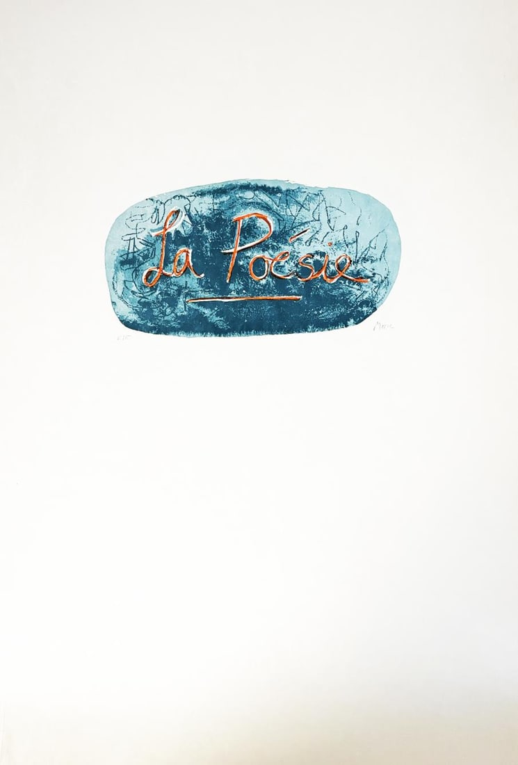 Henry Moore - La Poesie: Artist: Henry Moore Title: La Poesie Year: 1976 Dimensions: 30 1/8in. by 22 1/2in. Edition: From the rare limited printers proof edition Suite: La Poesie