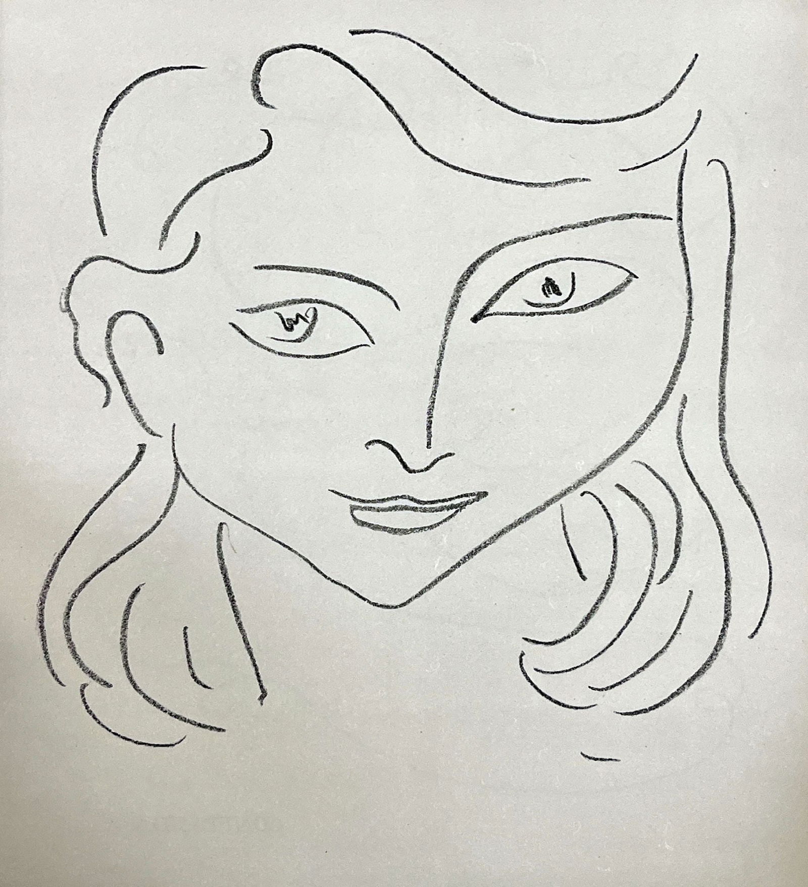 Henri Matisse - Fleurs du mal VII: Artist: Henri MatisseTitle: Fleurs du mal VIIYear: 1947Dimensions: 11 1/2 x 9 1/2 in.Edition: From the Rare Limited EditionSuite: Fleurs du malMedium: Offset Lithograph on PaperCondition: