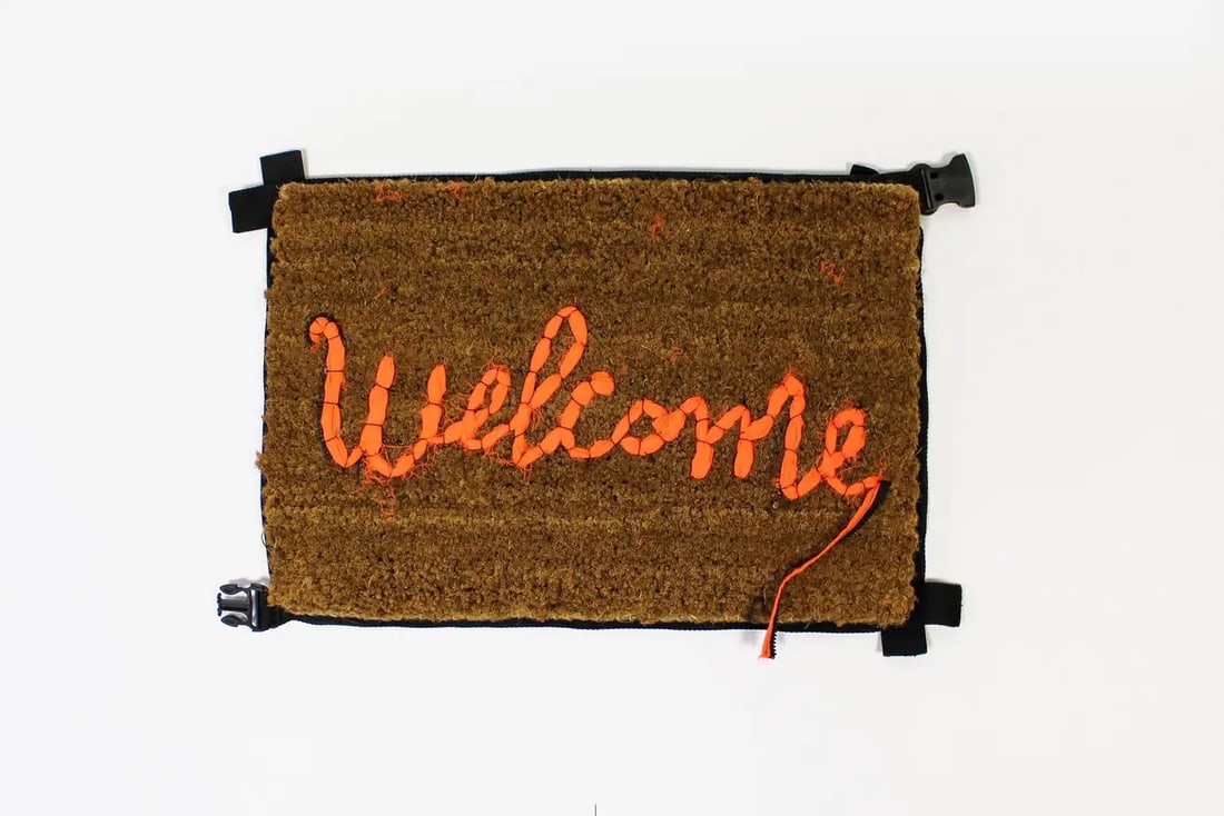 BANKSY - Welcome Mat: Artist: BANKSY Title: Welcome Mat Year: 2019 Dimensions: 24 5/8 x 17 3/4 in. Edition: From the Rare Limited Edition Publisher: Gross Domestic Product Medi