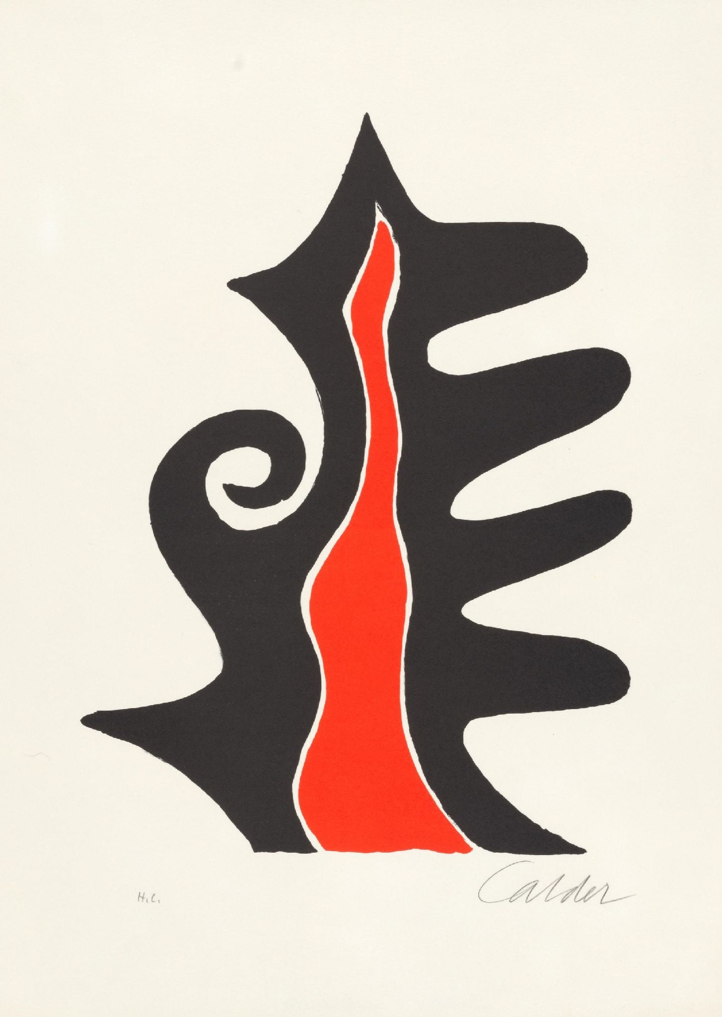Alexander Calder - Untitled (Derriere le Miroir #201): Artist: Alexander CalderTitle: Untitled (Derriere le Miroir #201)Year: c. 1970Dimensions: 20 3/4 x 15 in.Edition: an hors commerce proof, aside from the regular editionMedium: Lithograph in colors on