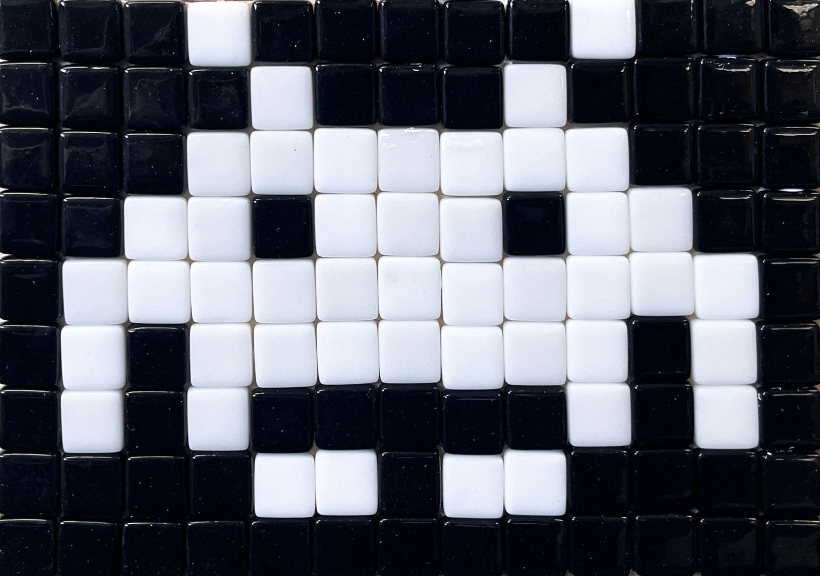 Matthew Steinberg - Night Walker: Artist: Matthew SteinbergTitle: Night WalkerYear: 2015Dimensions: 7 x 6 x 1/2 in.Edition: Original Work of ArtSuite: WalkersMedium: Ceramic Mosaic on Wood PanelCondition: ExcellentComes with Letter