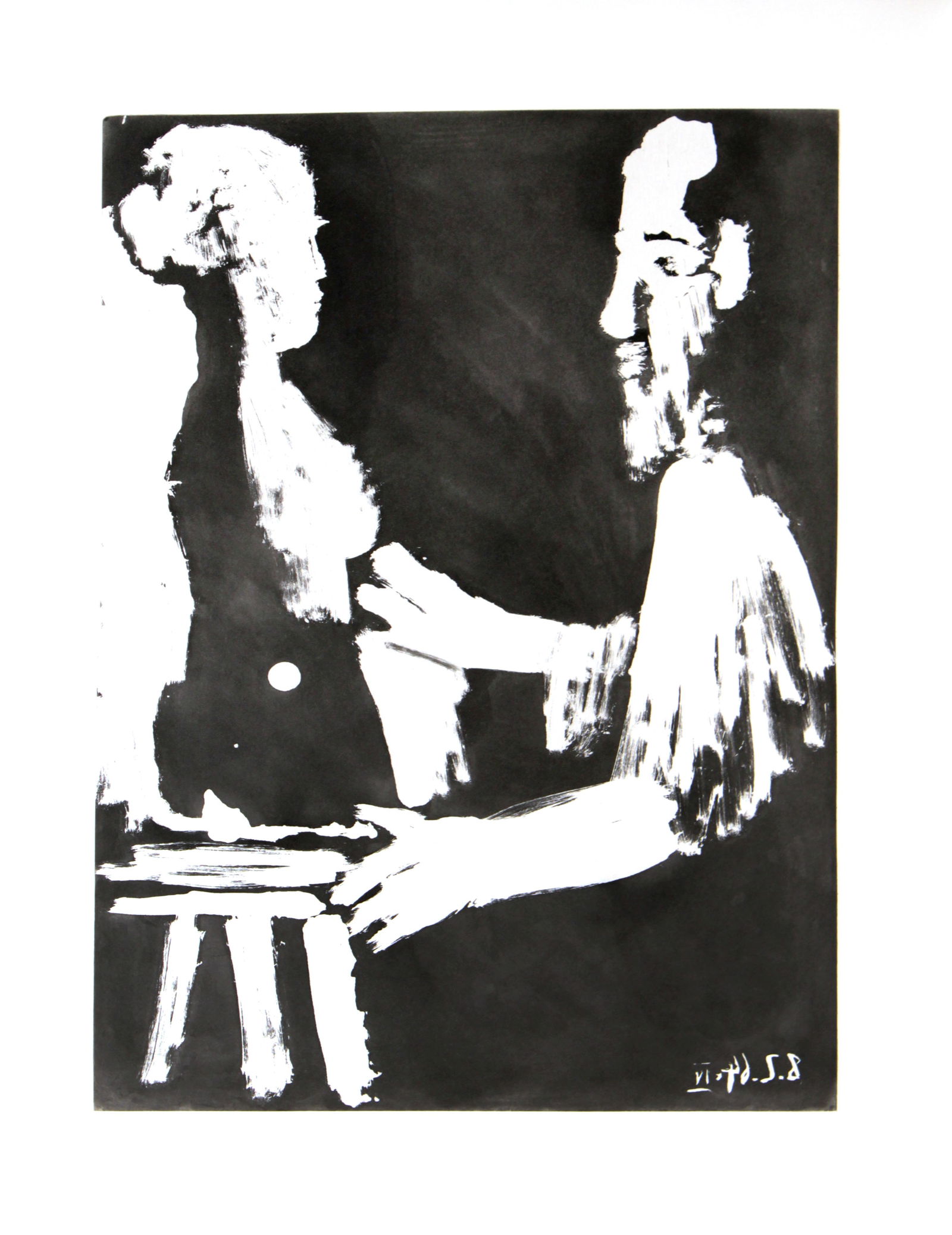 Pablo Picasso - Untitled, from "Sable Mouvant": Artist: Pablo PicassoTitle: Untitled, from "Sable Mouvant"Year: 1964-65Dimensions: 18 1/2 x 14 1/2 in.Edition: From the rare limited editionPublisher: Louis BroderSuite: Sable MouvantMedium: Original