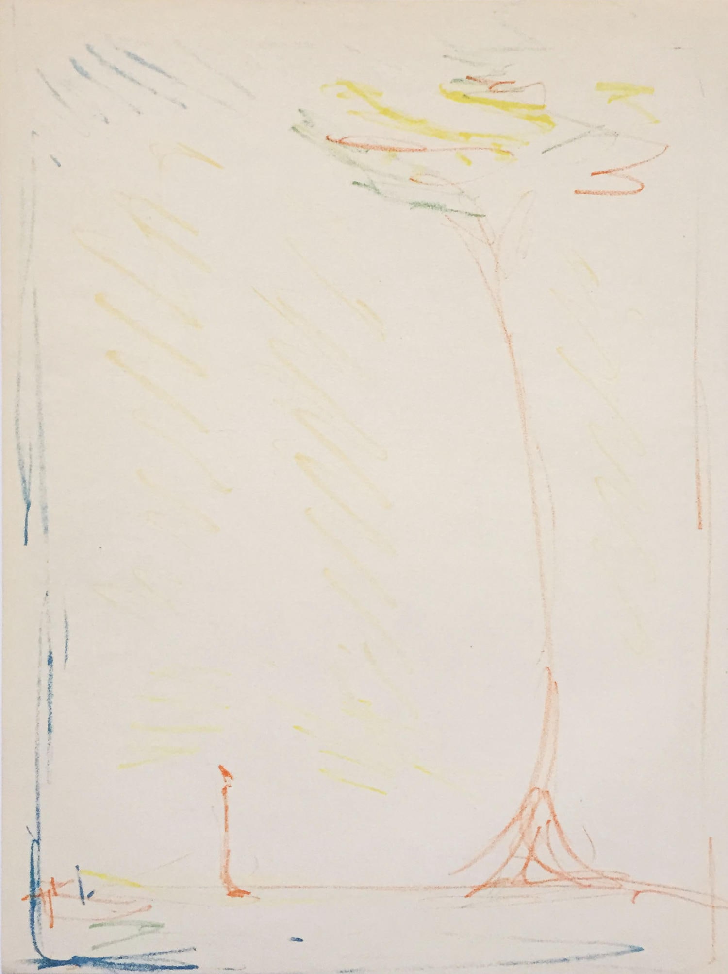 Alberto Giacometti - L'Arbre: Artist: Alberto GiacomettiTitle: L'ArbreYear: 1953Dimensions: 10in. by 14in.Edition: From the Rare Limited EditionPublisher: Editions de la revue VerveSuite: Verve Vol. VII No. 27/28Medium:
